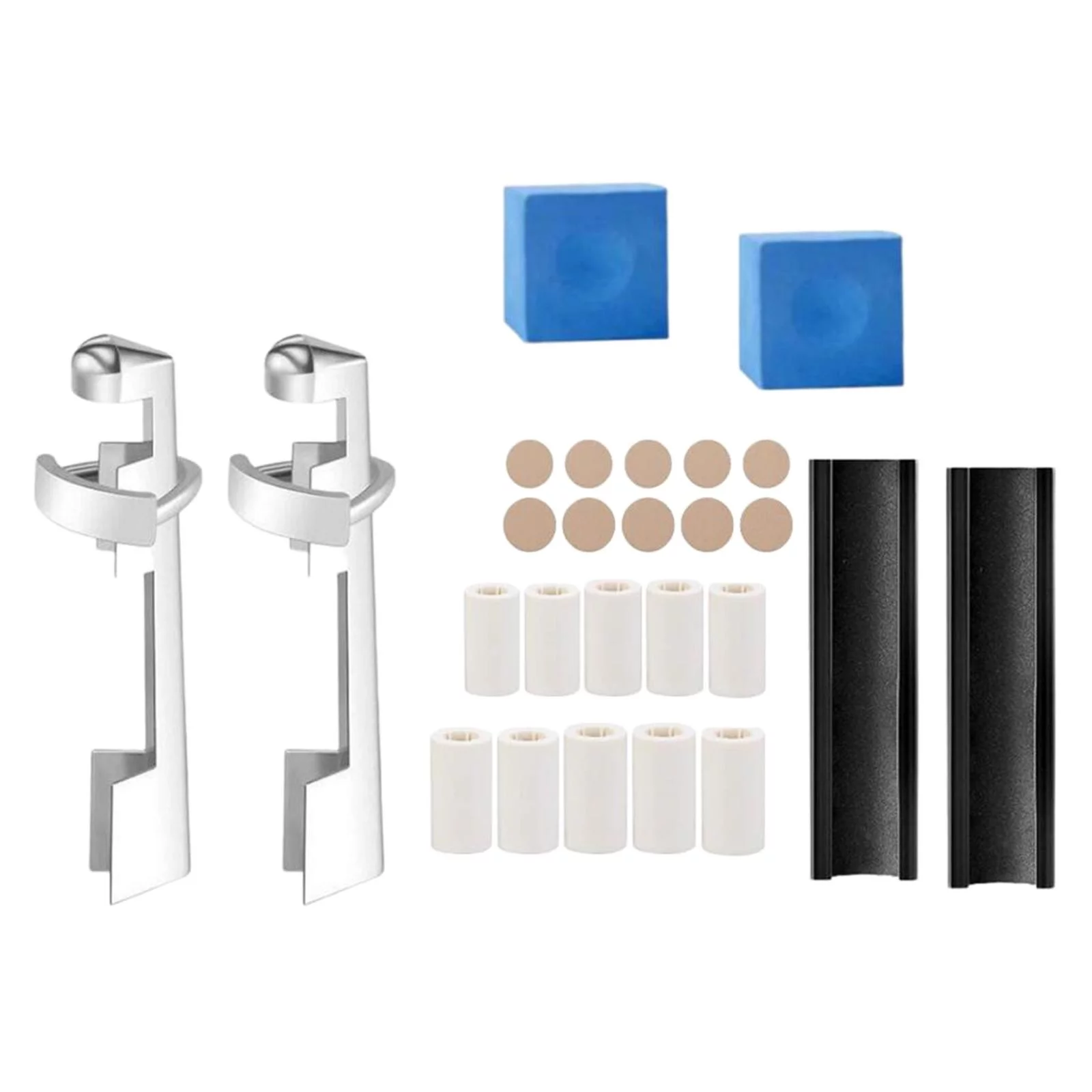 26Pcs Pool Cue Tip Repair , Billiard Cue Tips Replacement Snooker Pool Supplies, Chalk Cubes for Practice Playing Game Billiard Table