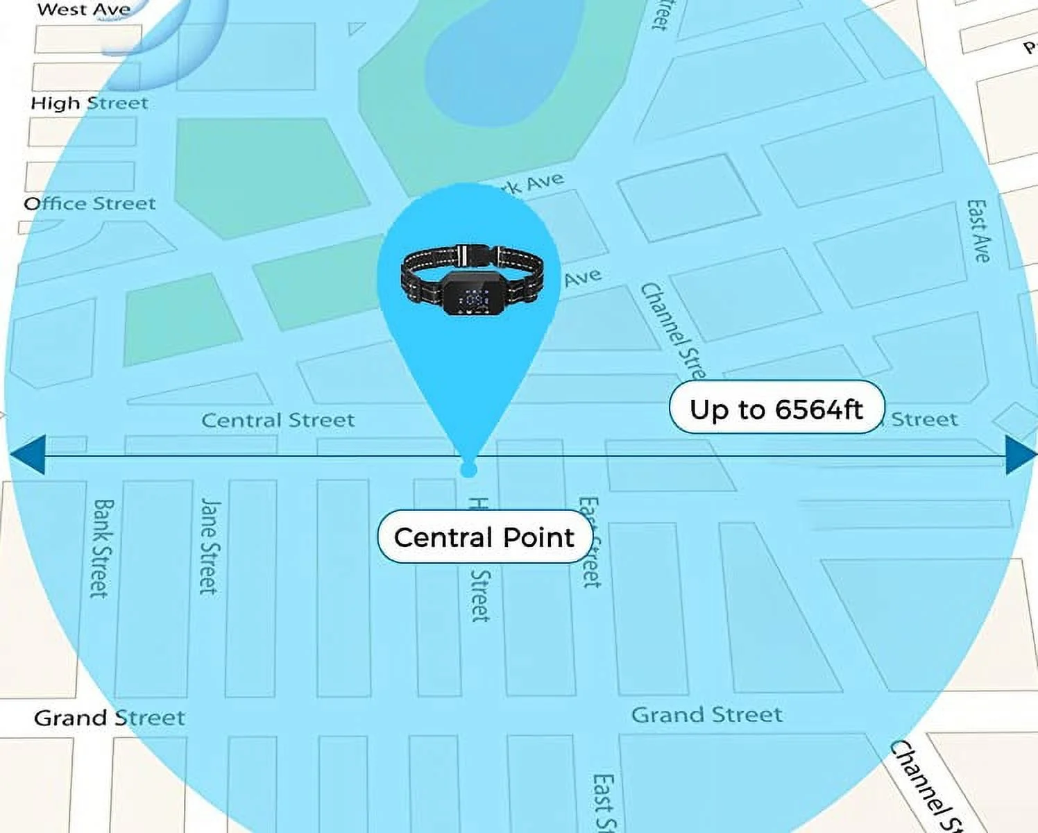 JSSH GPS Wireless Dog Fence Outdoor Pet Electric Fencing Device Dog Training Collar Electric Dog Shock Collar