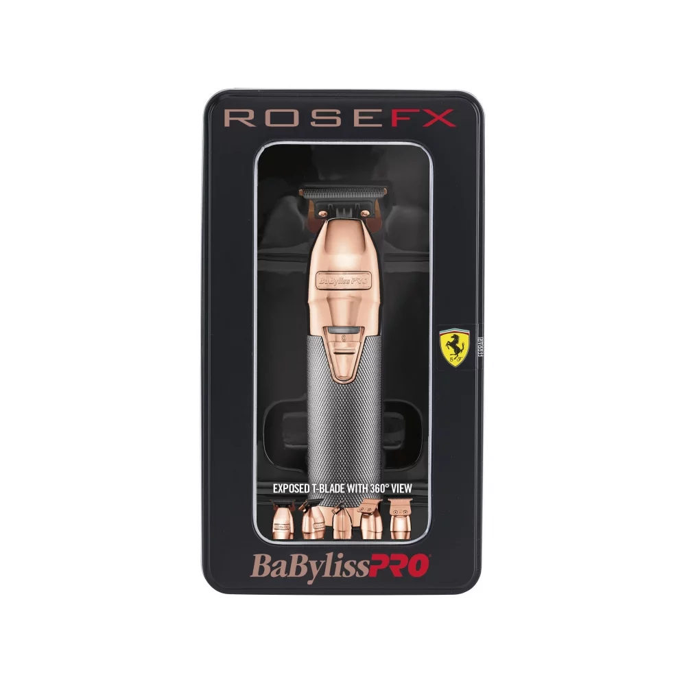 BaBylissPRO ROSEFX Outlining Trimmer FX787RG and Metal Foil Shaver BBPFXFS2RG