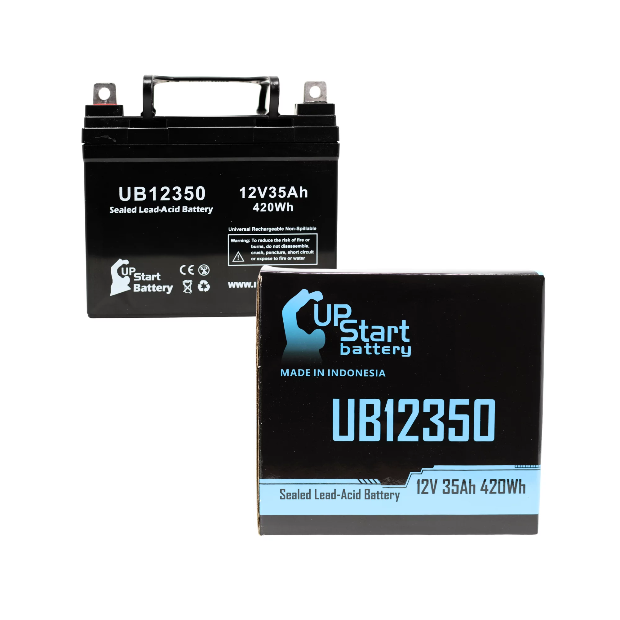 Hoveround TEKNIQUE FWD Battery Replacement - UB12350 Universal Sealed Lead Acid Battery (12V, 35Ah, 35000mAh, L1 Terminal, AGM, SLA)