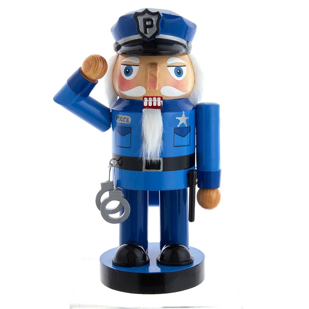 Kurt Adler 10-Inch Wooden Police Nutcracker