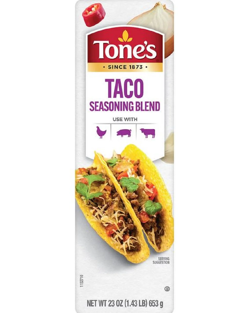 2 Pack | Tone's Taco Seasoning 23 oz.