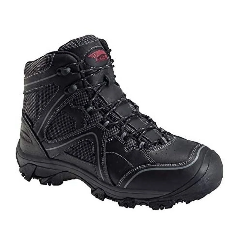 Avenger Men's Crosscut Waterproof Work Boot Steel Toe Black 13 D(M) US
