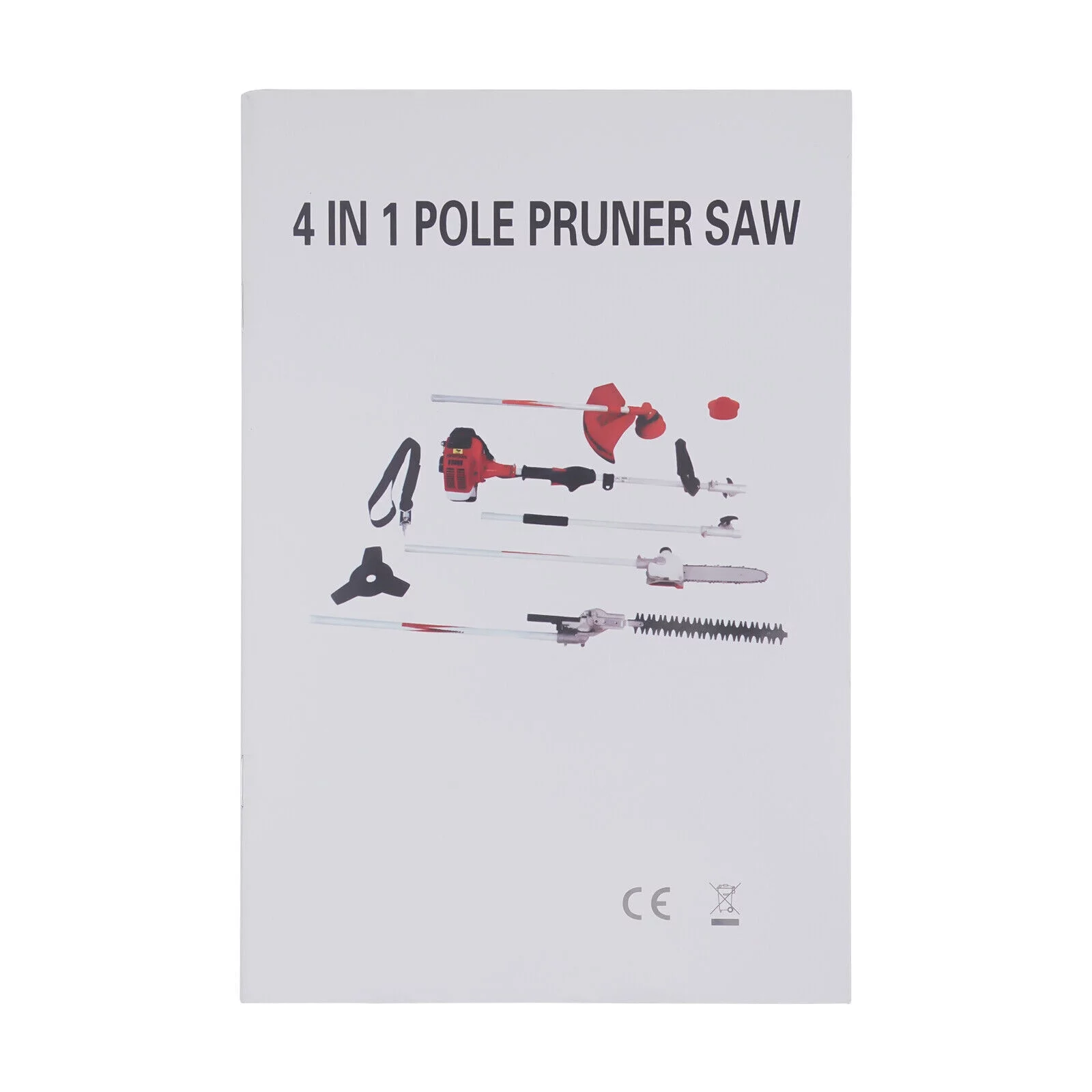 4in1 51.7CC Gas Pole Saw Brush Cutter Gas Hedge Trimmer CG520,2-Stroke