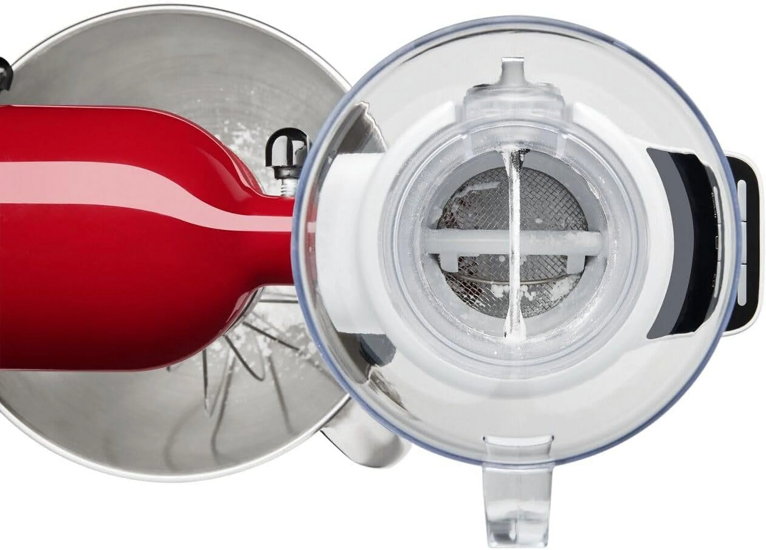 QINBI KSMSFTA Sifter + Scale Attachment, 4 Cup, White