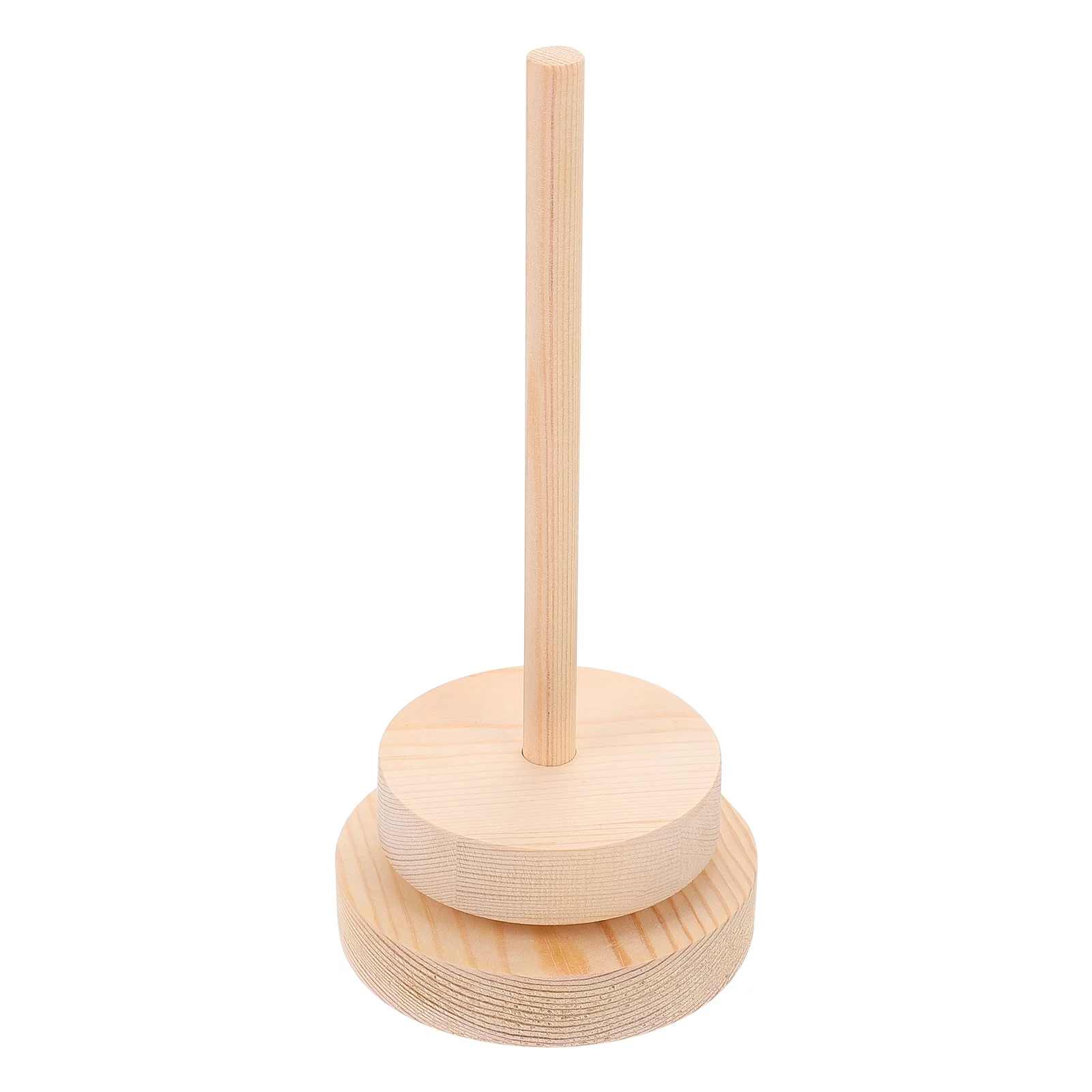 Hemoton Yarn Holder Crocheting Dispenser Wool Stand Spool Skein Wooden Accessories Spindle Crochet Thread