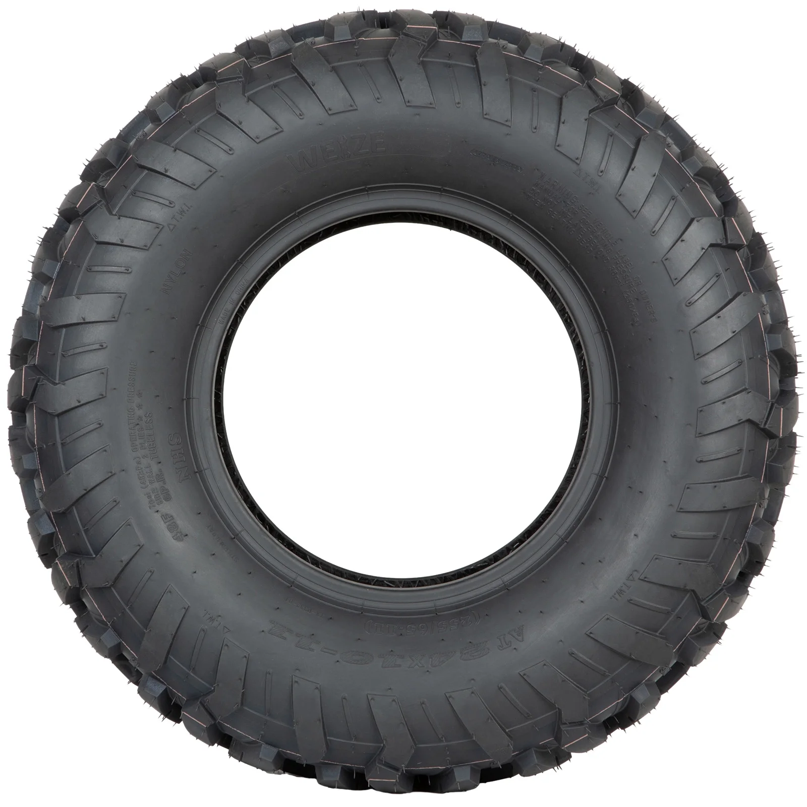 WEIZE Set of 2 24x10-11 ATV Tires, 24x10x11 Rear All Terrain Tire, 6PR, Mud, Gravel, Sand, Rocky and UTV Tires