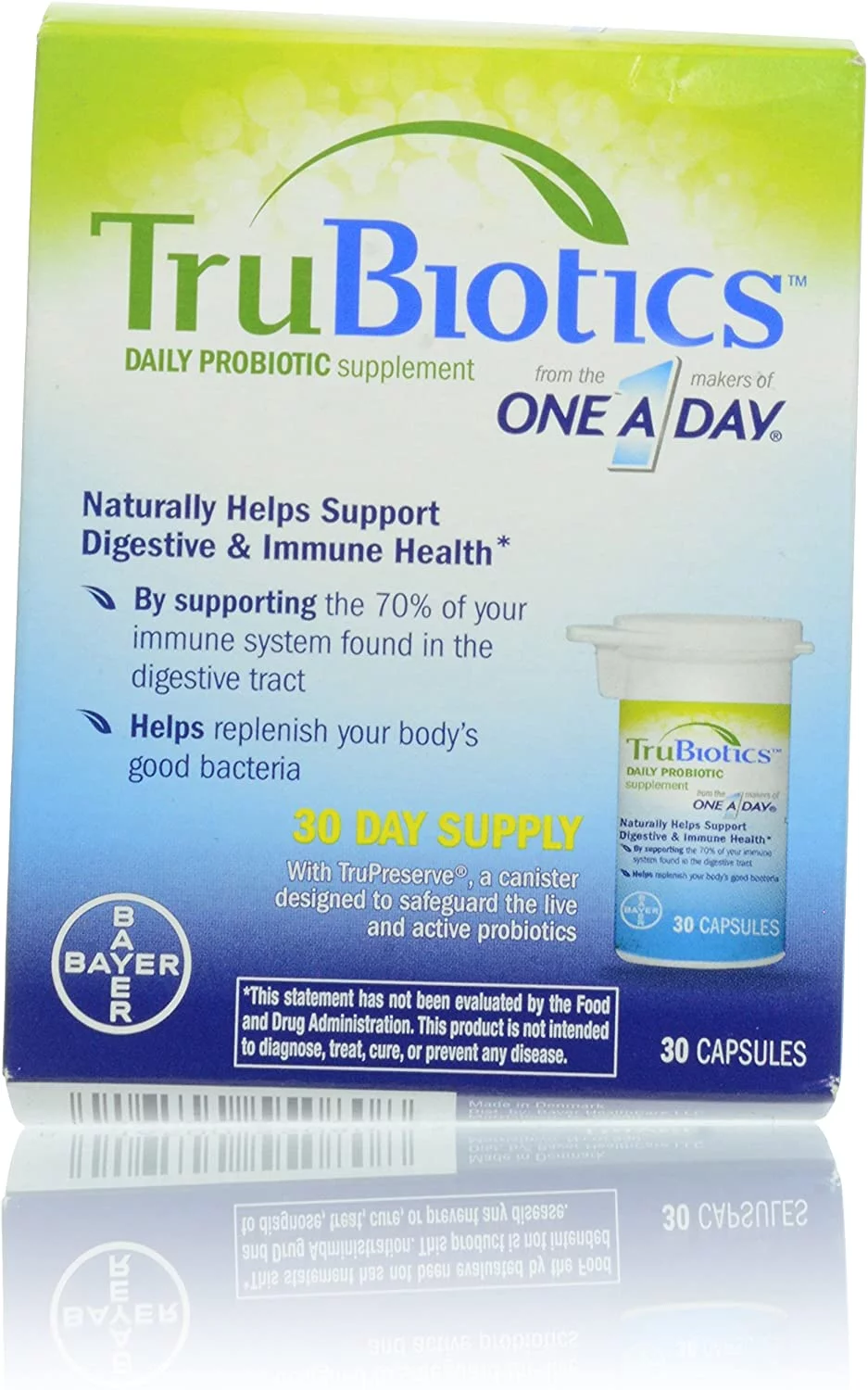 TruBiotics Daily Probiotic Supplement Capsules 30 ea (Pack of 3)