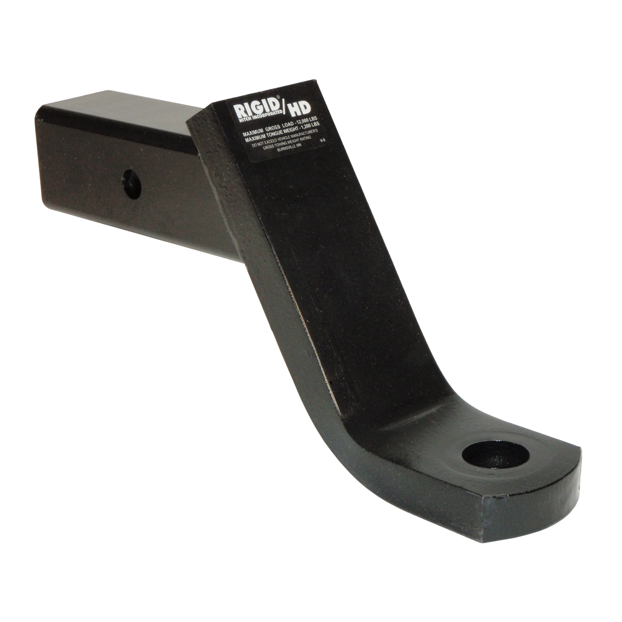 Rigid Hitch Class V Heavy Duty Ball Mount - (HUB-25509) For 2-1/2 Inch Receivers - Made In U.S.A.