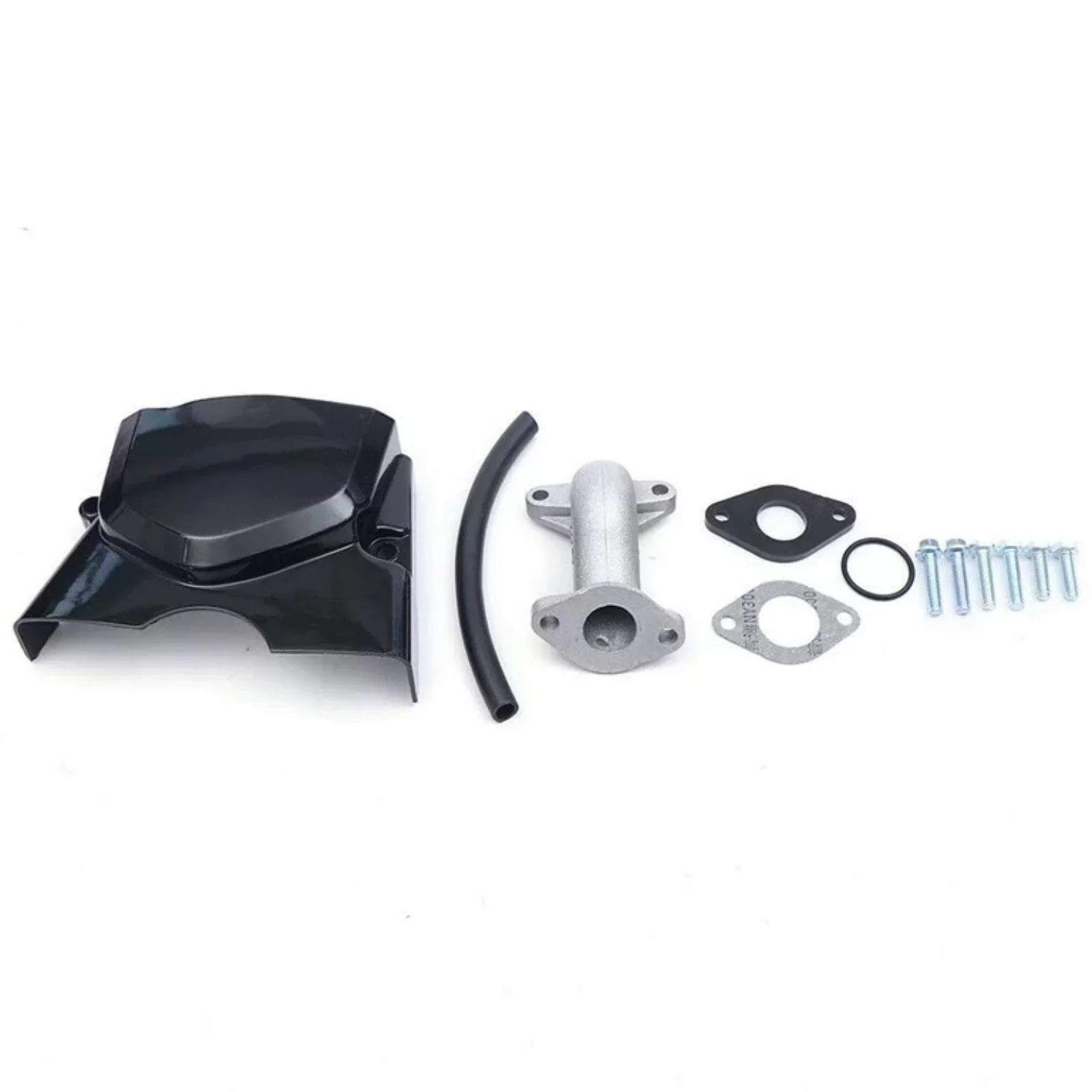 Loyalheartdy 110cc 4-stroke Engine Motor Single Cylinder Air Cooling System ATV Engine Motor Semi Auto Reverse Electric Start for Go Kart