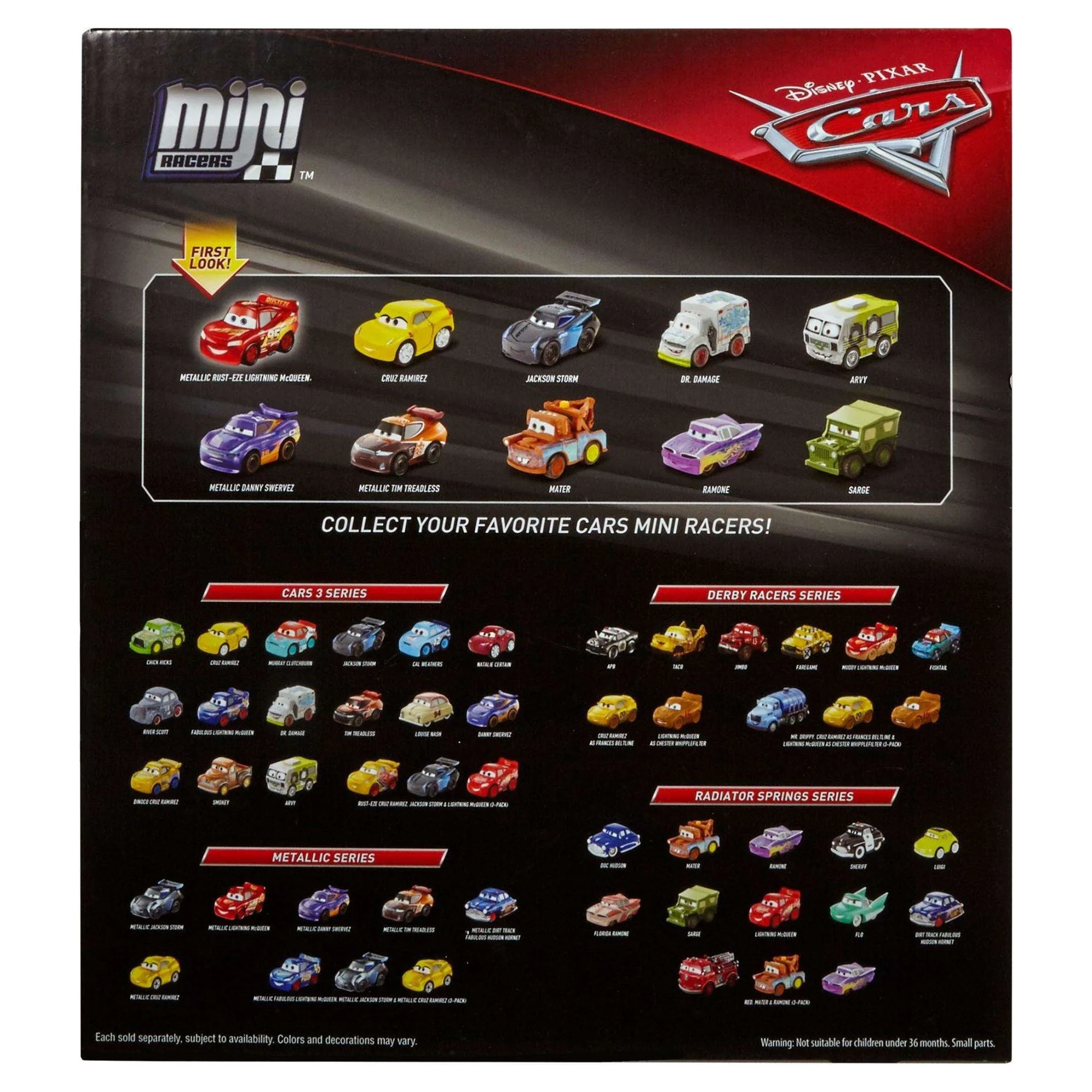 Disney and Pixar Cars Toys, Micro Racers 10-Pack Mini Cars