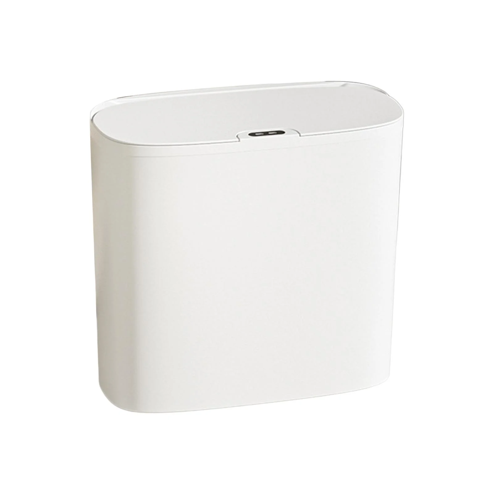 Hanging Kitchen Trash Can Waste Bin RV Bathroom with Cover Wall Mounted Waste Bin Durable Compost Bucket under Sink Trash Bin White