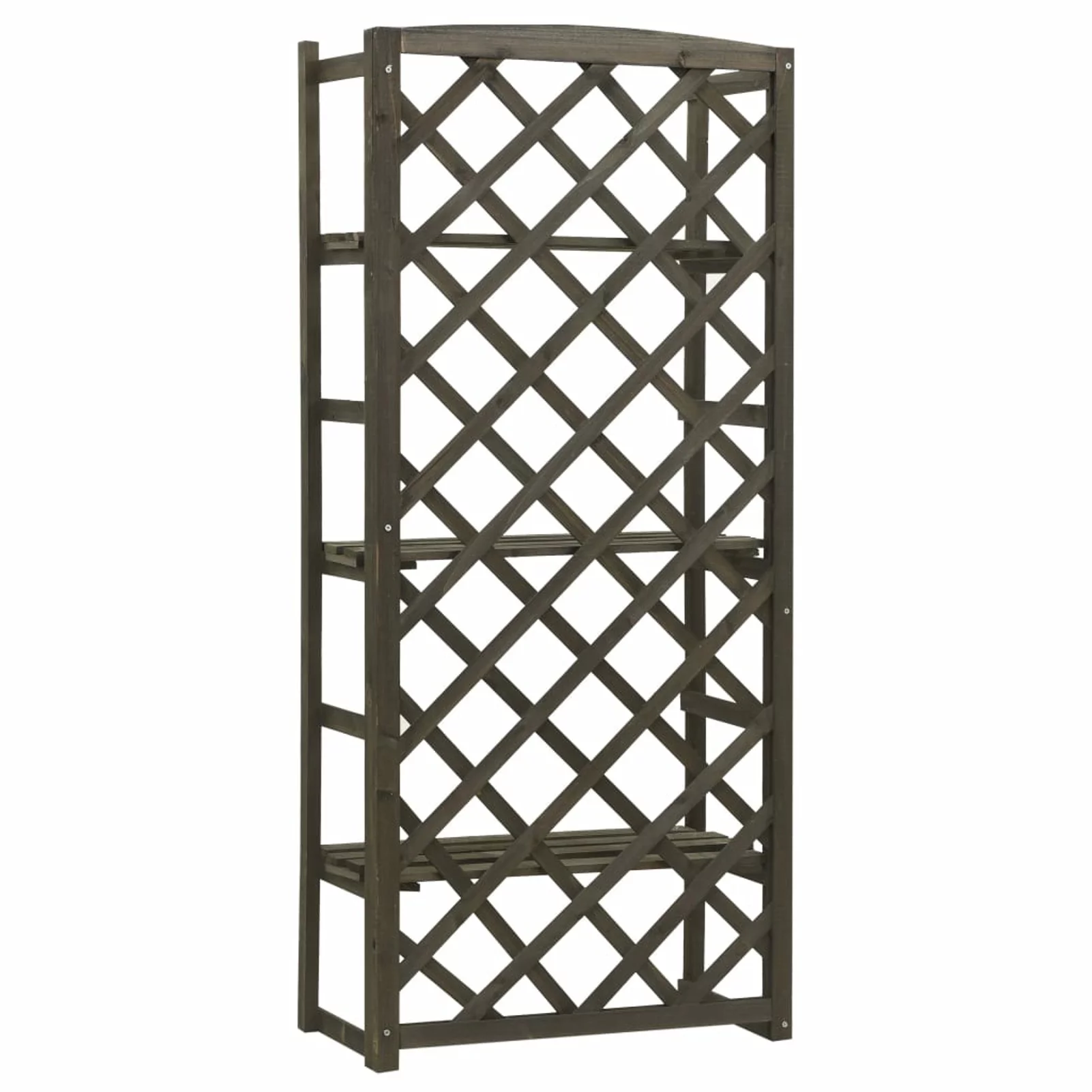 Andoer Plant Stand with Trellis Gray 23.6