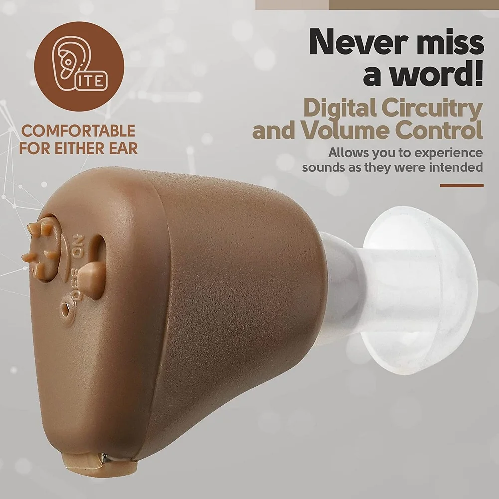 MEDca Hearing Multicolor Amplifiers Set Digital Invisible Technology In-The-Canal