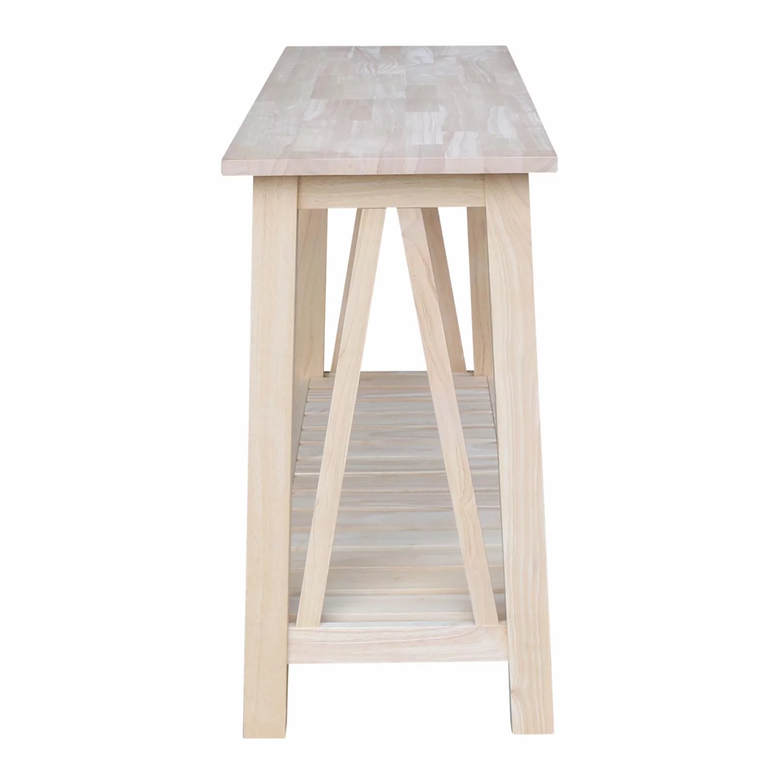 Surrey Solid Wood Console/Sofa Table in Blue/Antiqued Chalk