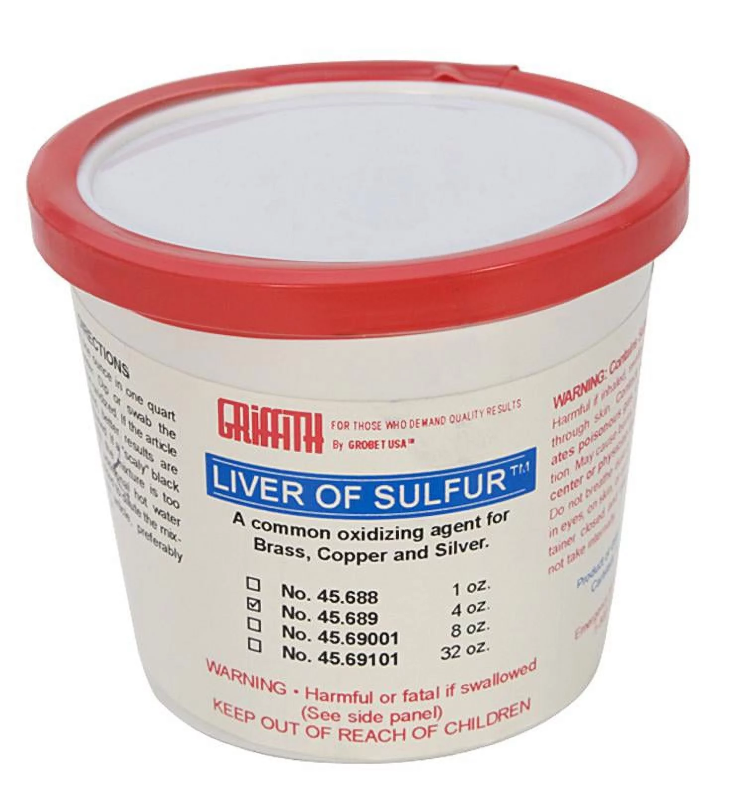 Liver of Sulfur Silver Metal Oxidizing Agent 4 Oz Jar - SOL-600.04