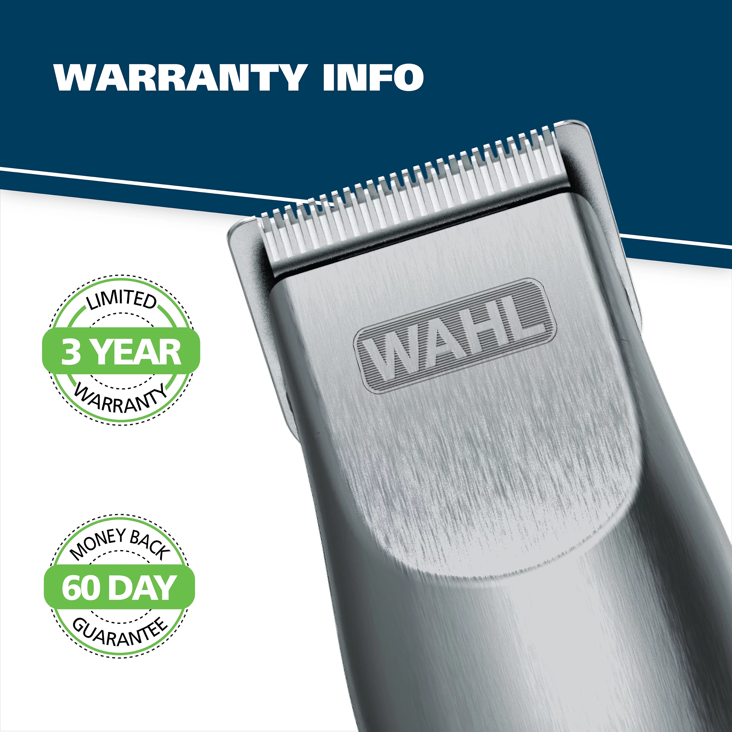 Wahl Groomsman Battery Cord/Cordless Beard Trimmer Kit, Men, 17pc, Satin Nickel - 5623