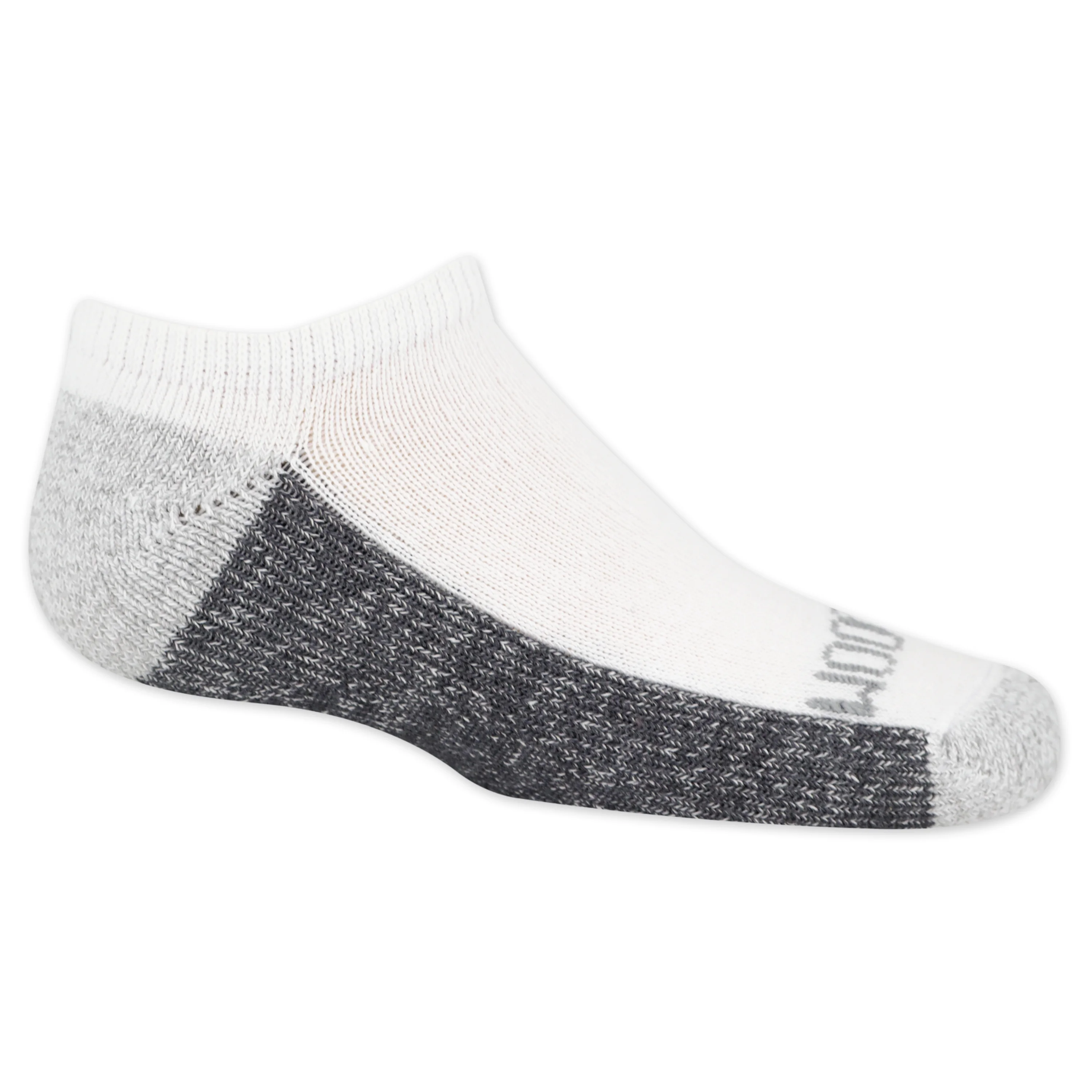 Fruit of the Loom Dual Defense No-Show Socks for Boys, White, Sizes 3-9 (10-Pack)