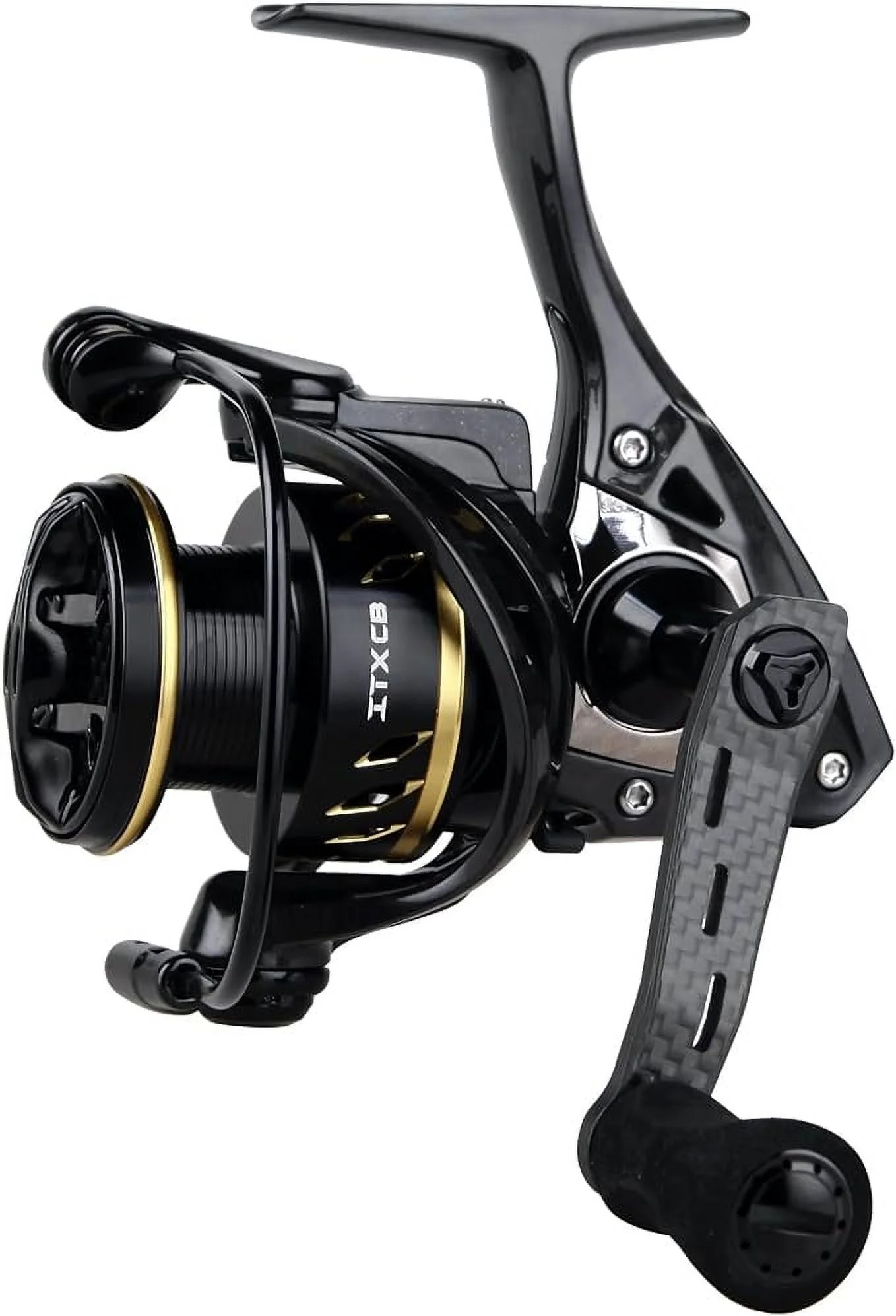 Okuma ITX-CB Lightweight Carbon Fiber Body Flight Drive 8BB Spinning Reel, ICB-2500HA Black