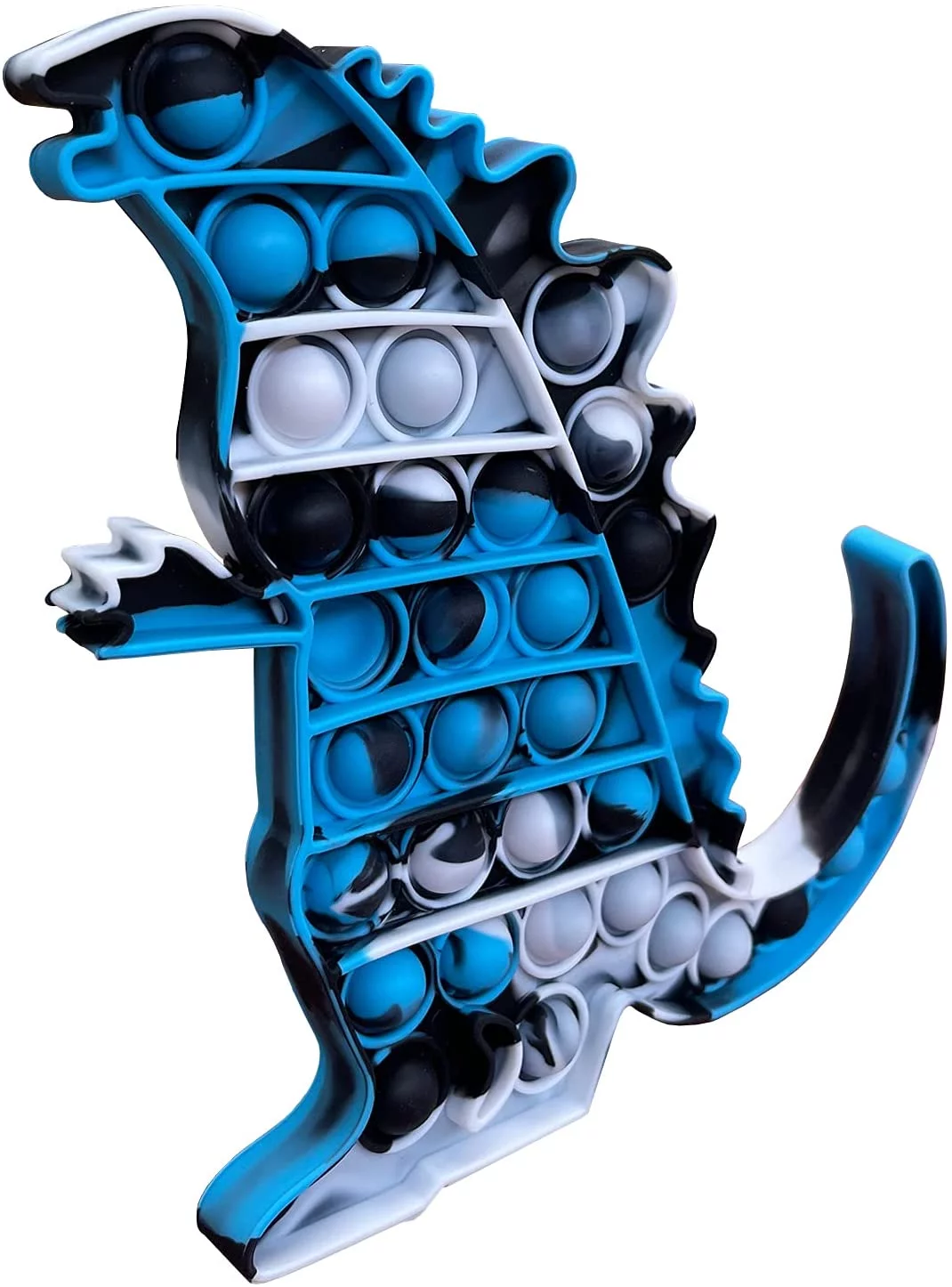 Push Bubble Fidget Sensory Animal Pop Toy, Tie-Dye Silicone Popper Stress Relief Toys, Adults Kids Anti-Anxiety Children Autism ADHD Special Needs Educational Tools