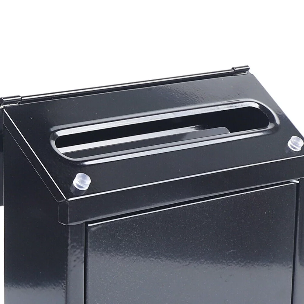 Wall Mount Mailbox with 2 Keys Large Drop Box Perspective Hole Design Waterproof