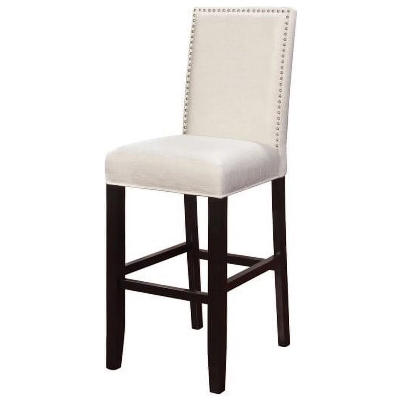 Linon Stewart Full Back Wood Bar Stool, 30
