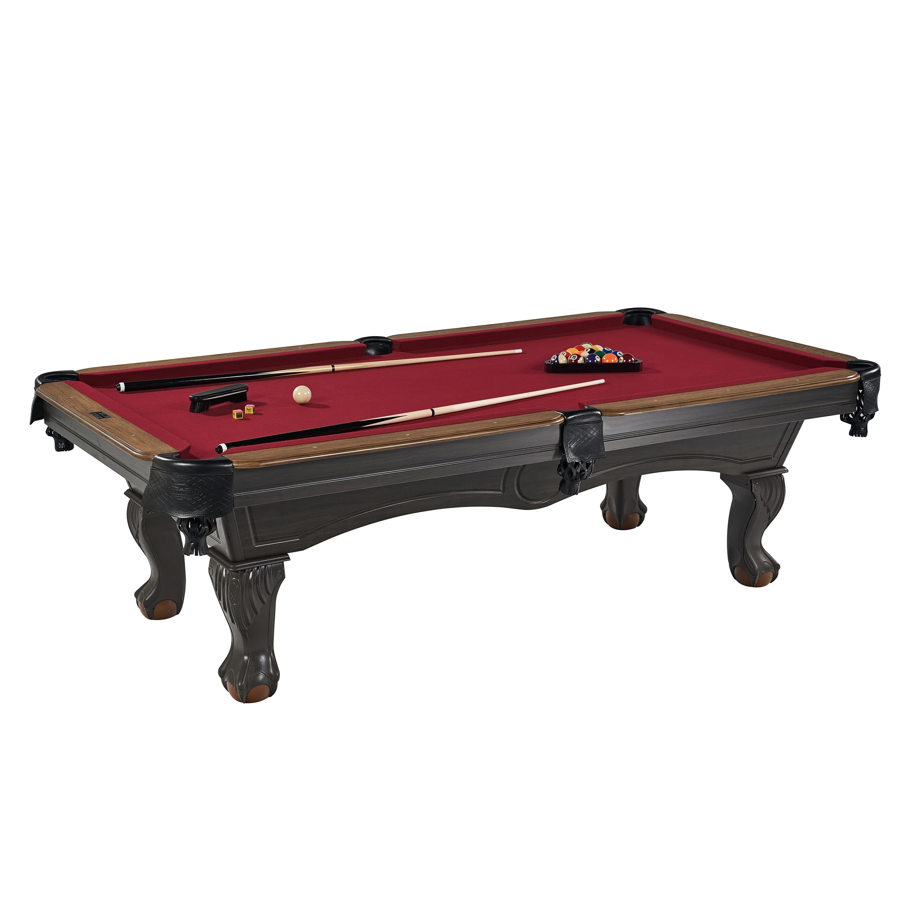 Barrington Billiards 8.5' Arlington Drop Pocket Table With Pool Ball and Cue Stick Set