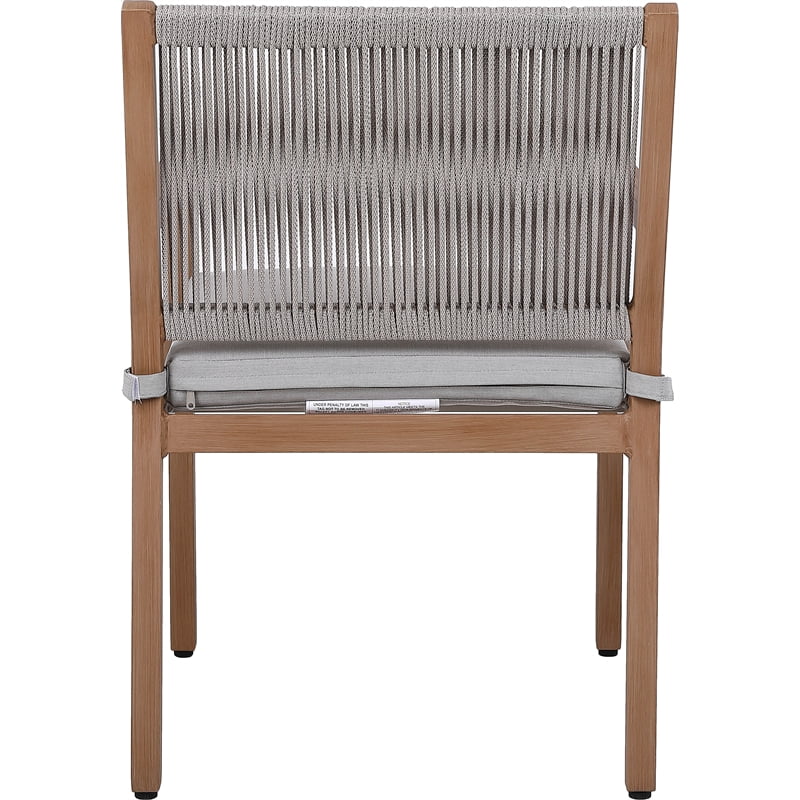 Afuera Living Grey Outdoor Patio Dining Arm Chair (Set of 2)