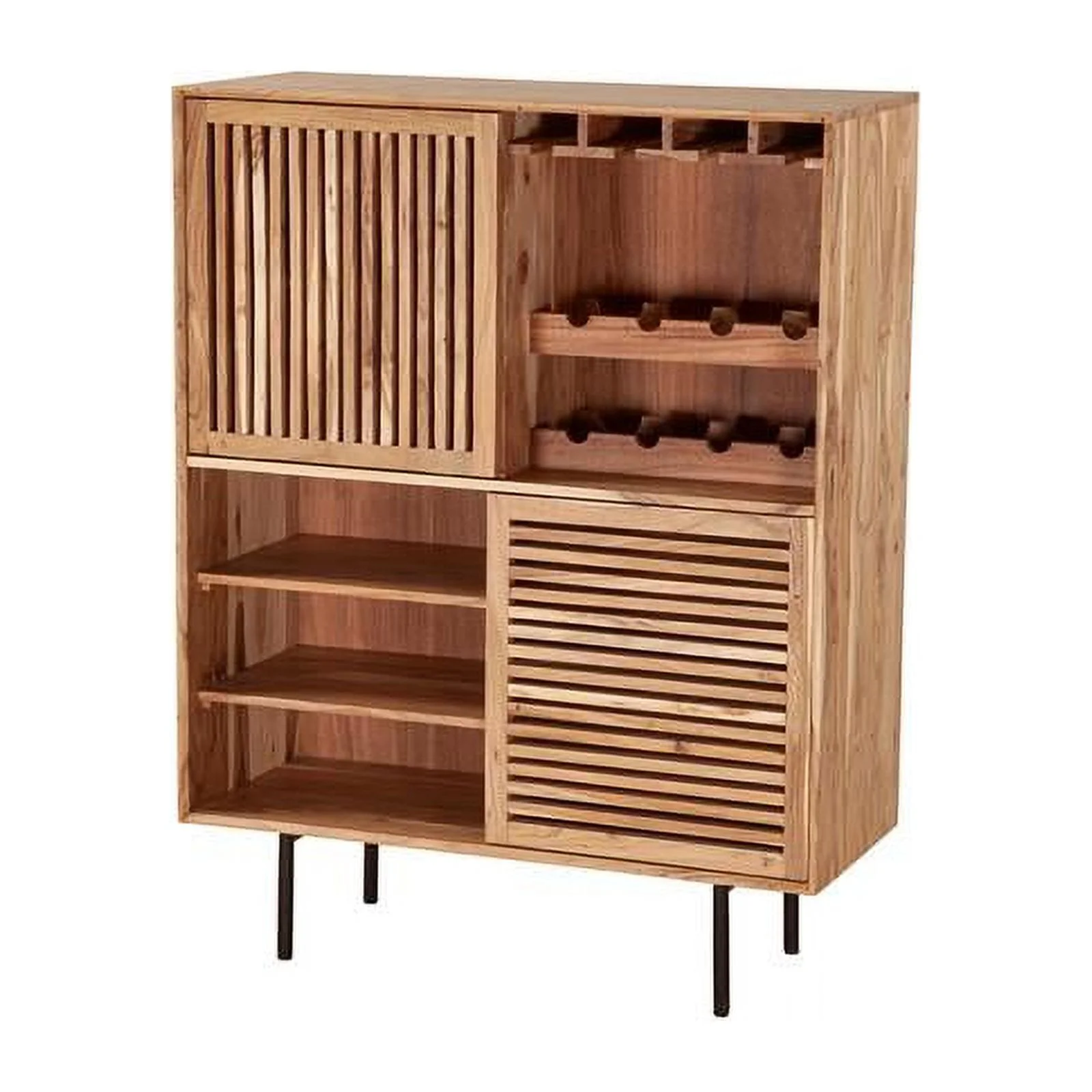 Porter Designs Bauhaus Solid Acacia Wood Bar - Natural