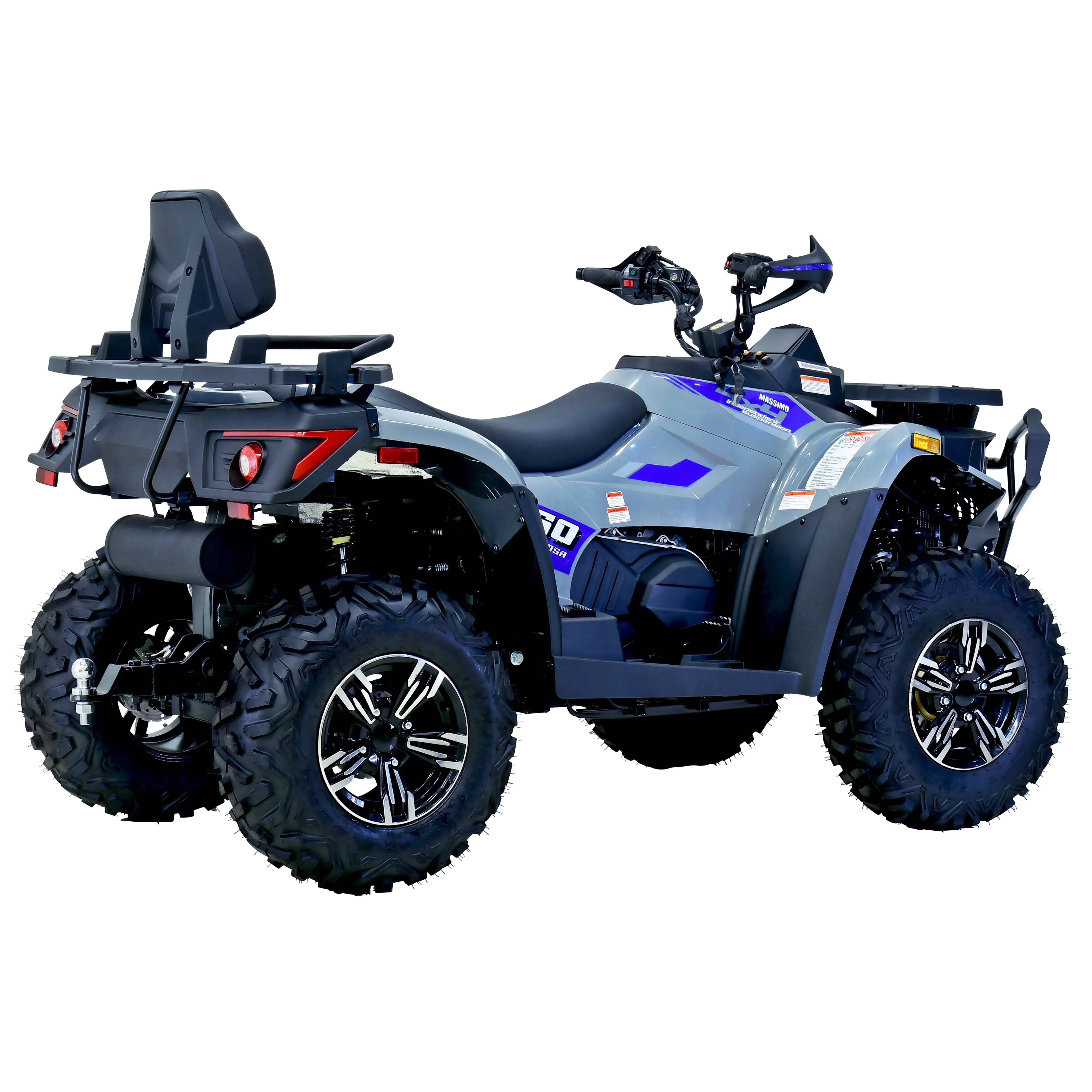 M Massimo Motor New MSA 760 585cc 45 HP EFI 4 stroke engine Gas All-Terrain Vehicle (ATV) (Grey)