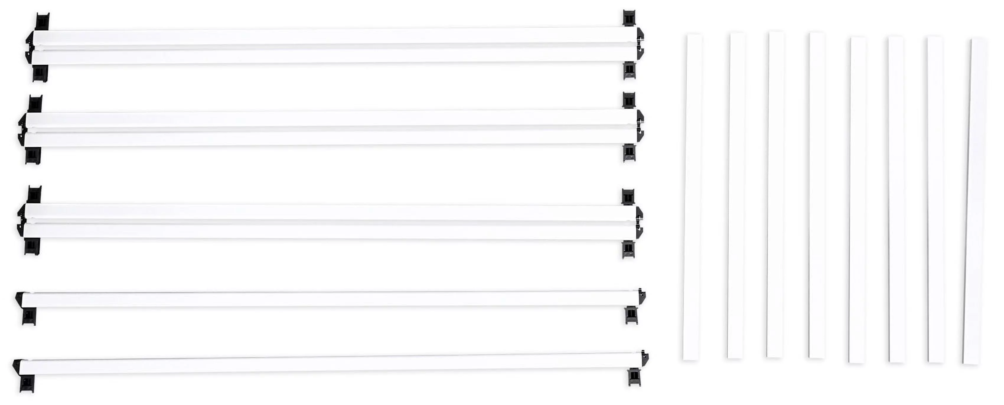 (2) Rockville 8 Ft. Totem Stands+DJ Facade+(4) Battery Powered Wash Up-Lights