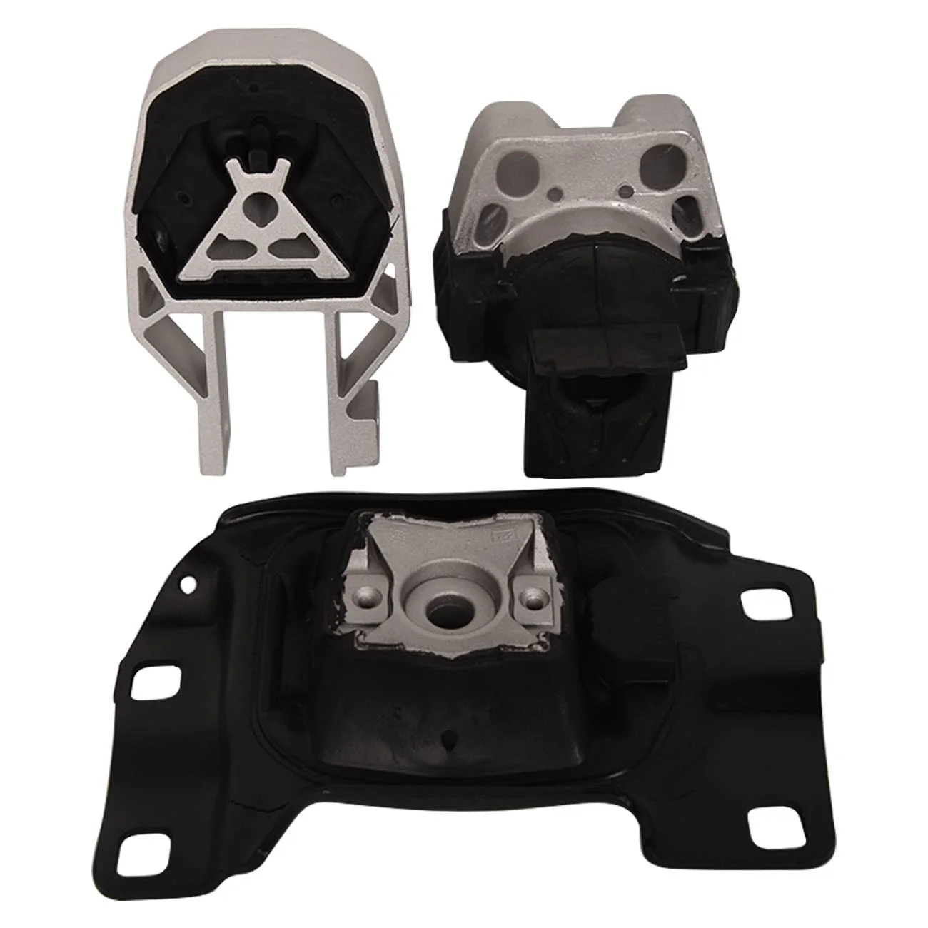 Teledu 3Pcs Fits Ford Focus 2.0L L4 Rear + Front Engine Mount + Trans Mount Kit