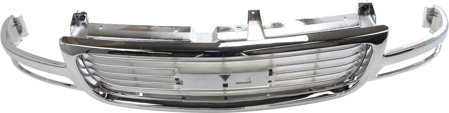 Grille Assembly Compatible with GMC SIERRA 1500/2500 1999-2002 / YUKON 2000-2006 All Chrome