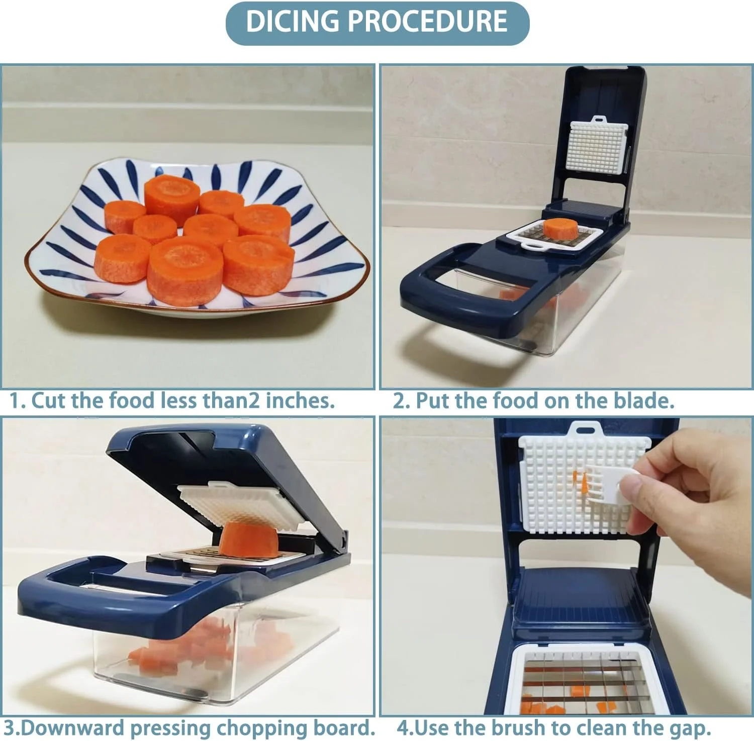 Vegetable Chopper,12-in-1 Multifunctional Veggie Chopper, Black Kitchen Vegetable Slicer Dicer Cutter,Potato Onion Food Chopper with Vegetable Peeler,Hand Guard and Container