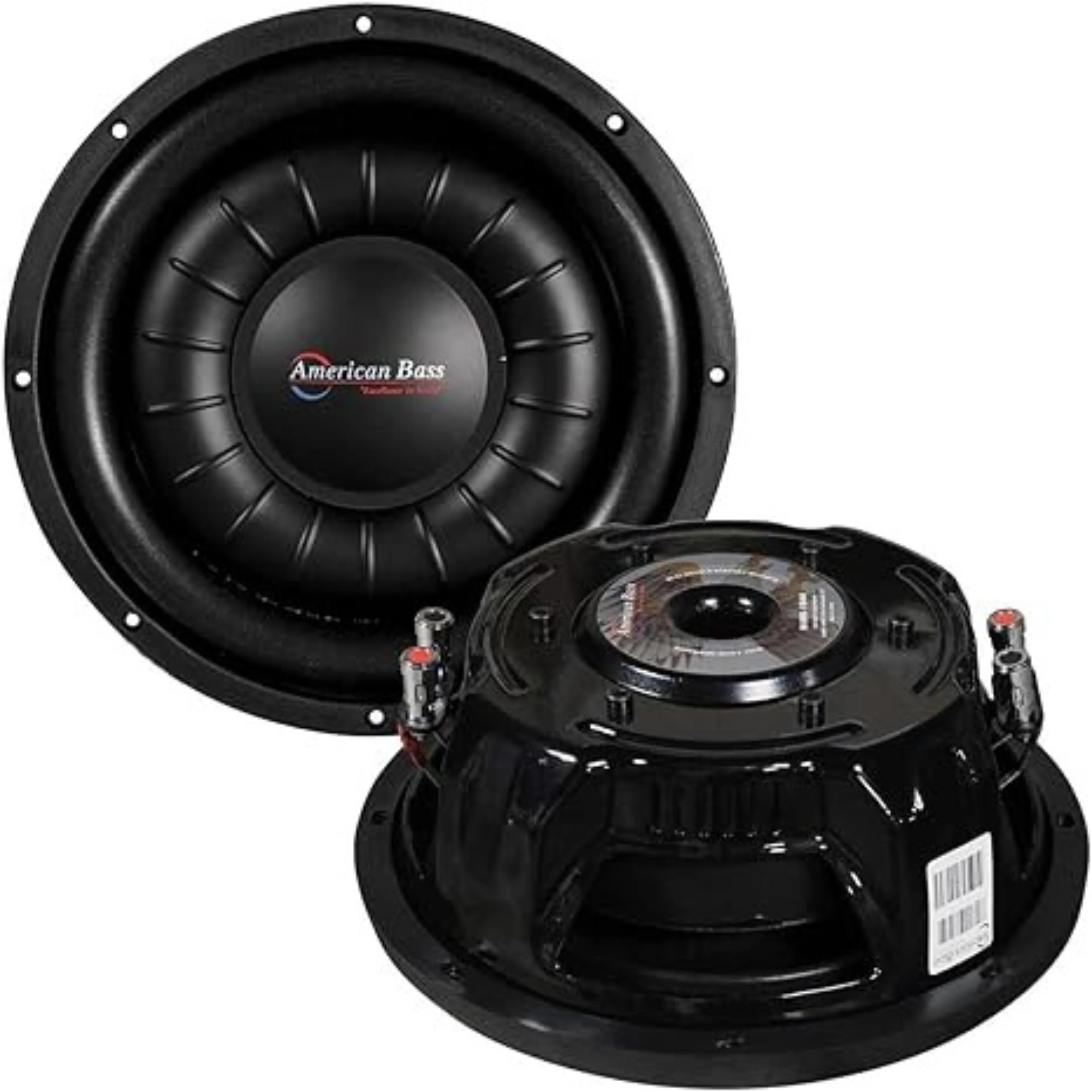 American Bass HAWK1044SL Slim Mount Hawk Woofer Dual 4 Ohm 1500 Watts Max
