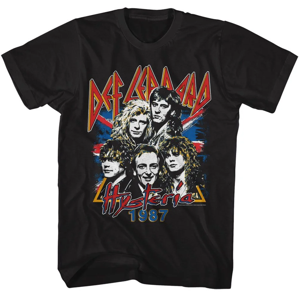 Def Leppard - Hysteria 1987 - Officially Licensed - Adult Short Sleeve T-Shirt