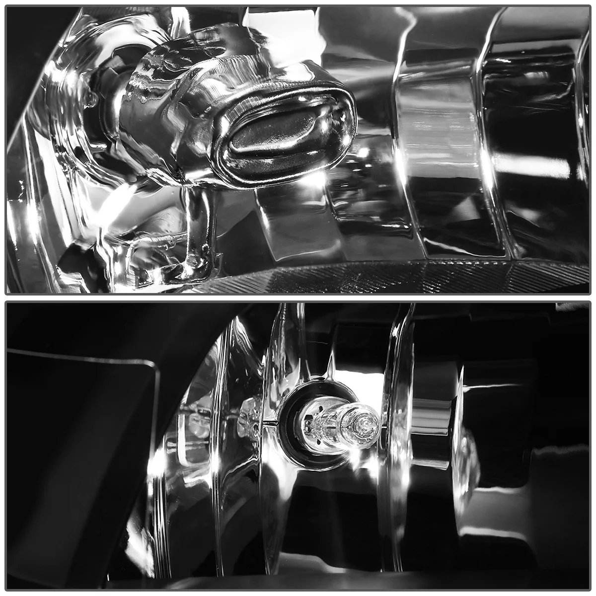 DNA Motoring HL-OH-DR09QUA-BK-AM For 2009 to 2018 Dodge Ram Truck 1500 2500 3500 Pair Headlight Black Housing Amber Corner Headamp - 4th Gen 10 11 12 13 14 15 16