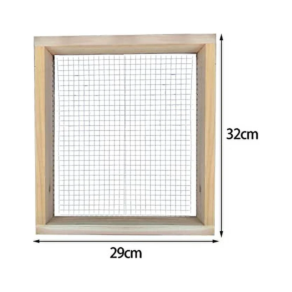 Multipurpose Soil Screen, Wood Dirt Sifter, Handheld Cedar Sifter, Soil Sifter for Leaves, Peat Moss 0.47x0.47inch