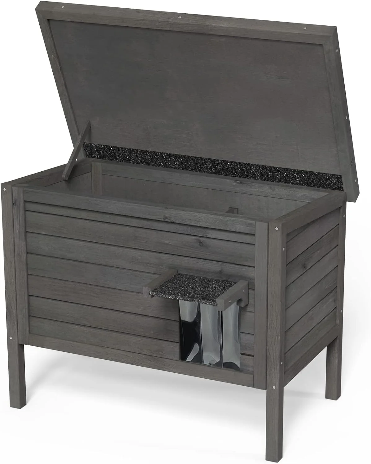 Outdoor Cat House Feral Cat Enclosure 100% Insulated All-Round Foam Weatherproof Solid Wood Large Size for Multiple Cats 34.5