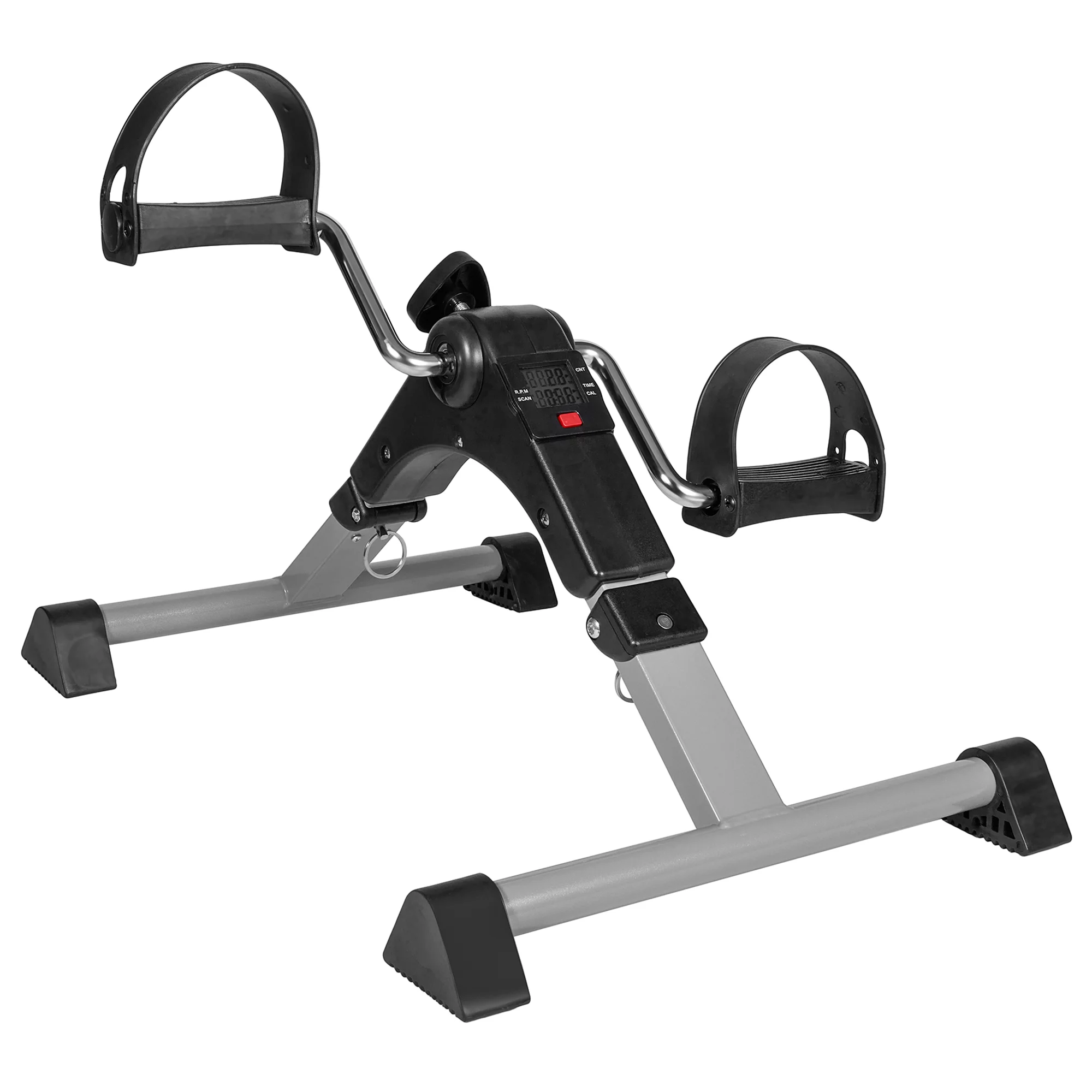 Portable Mini Exercise Bike Foldable Under Desk Bike Folding Portable Exercise Peddler Foot Peddler Desk Bike Portable Mini Exercise Bike  Folding Pedal Exerciser with LCD Screen Display