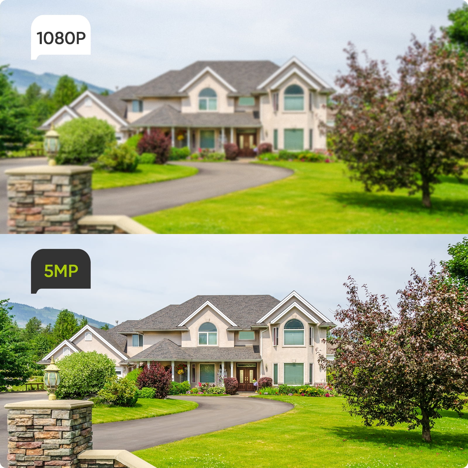 SANNCE 8CH 5MP-N HD DVR Home Security Camera System 4pcs 5MP AI Human Detection IP66 Outdoor Cameras Surveillance CCTV Kit with 1T Hard Drive