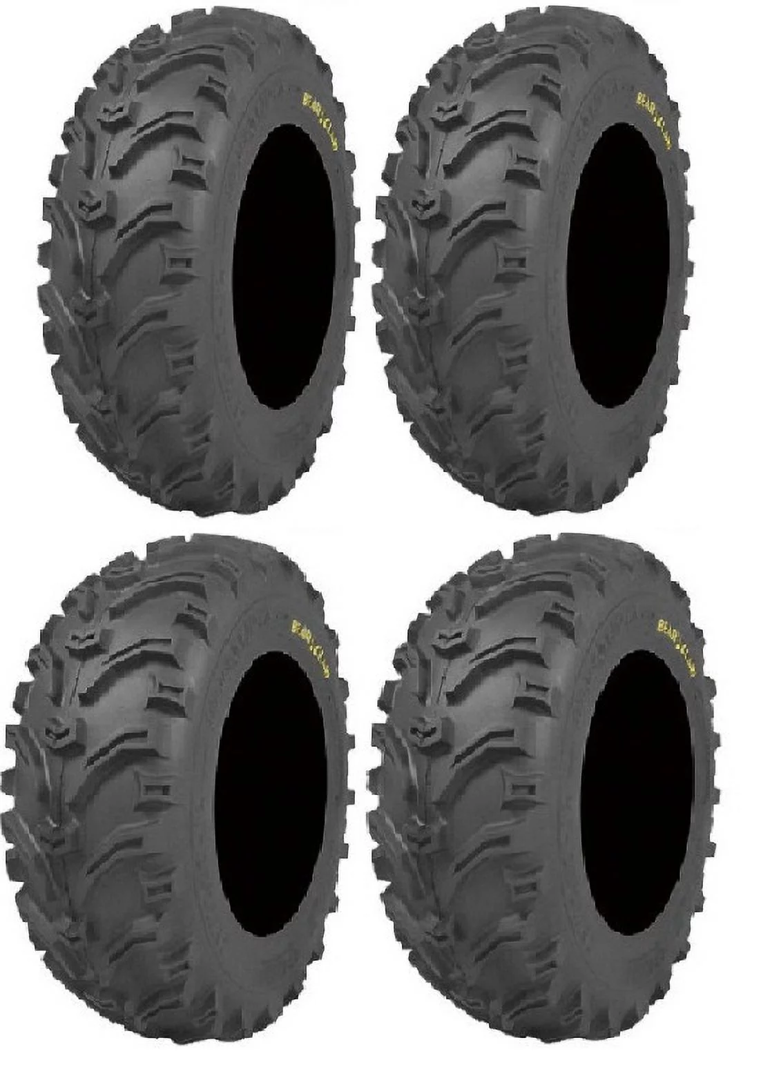 Full set of Kenda Bear Claw (6ply) 27x9-12 and 27x11-12 ATV Tires (4)