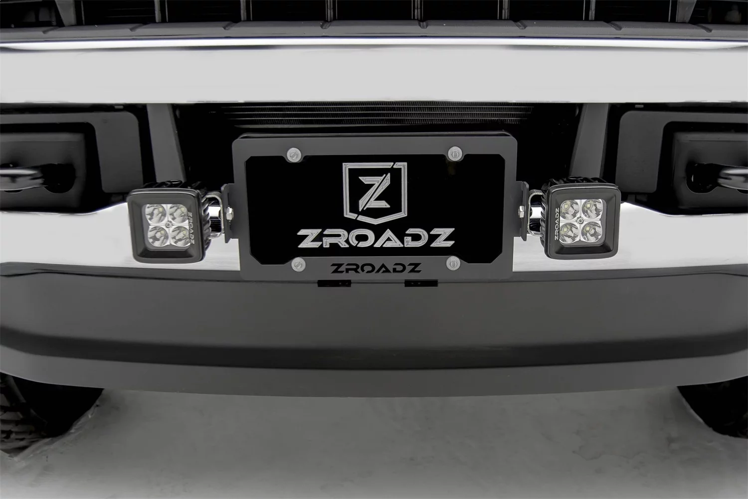 Zroadz Z310005 License Plate Frame Led Bracket Fits select: 2009-2022 FORD F150, 2007-2021 CHEVROLET SILVERADO