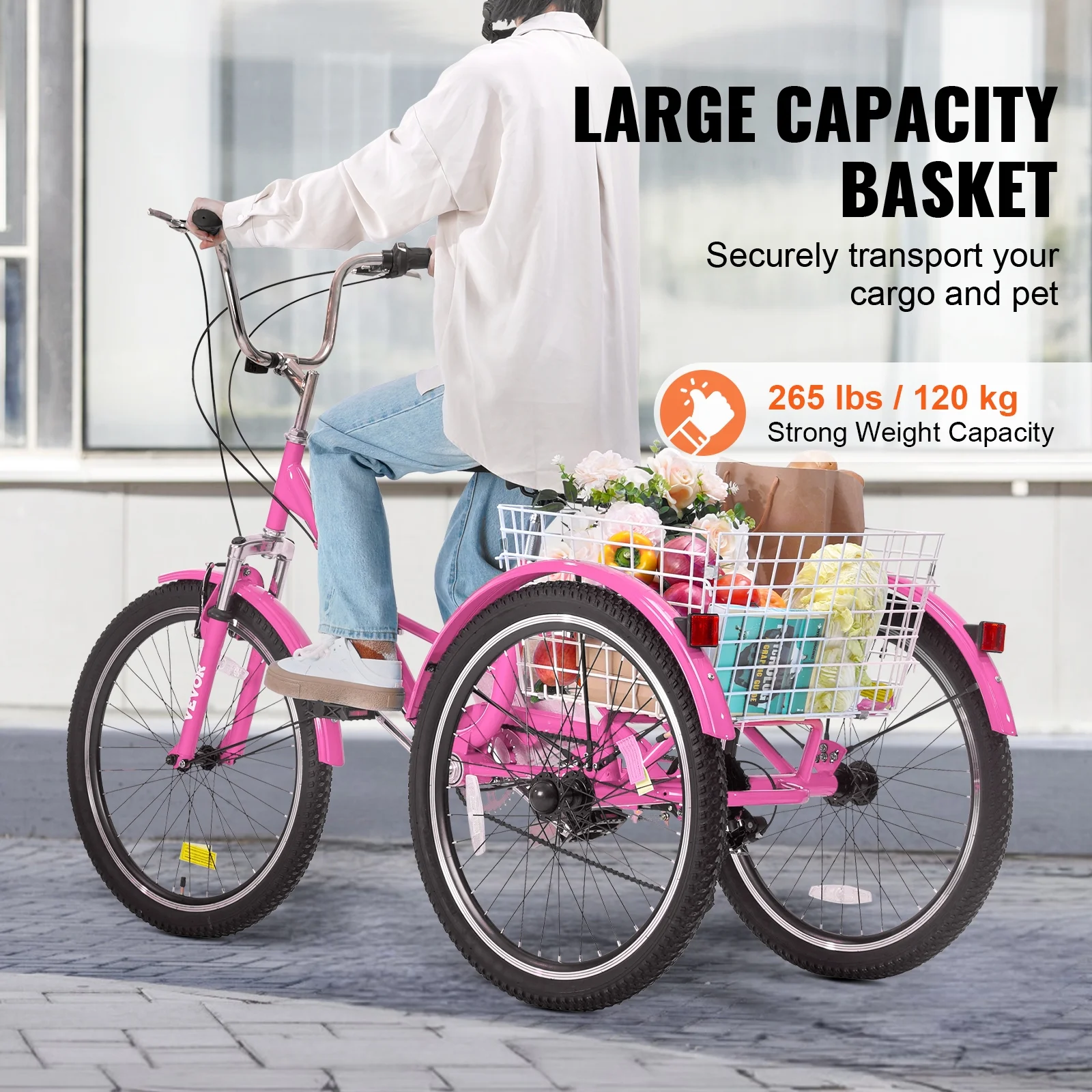 SKYSHALO Folding Adult Tricycle 24