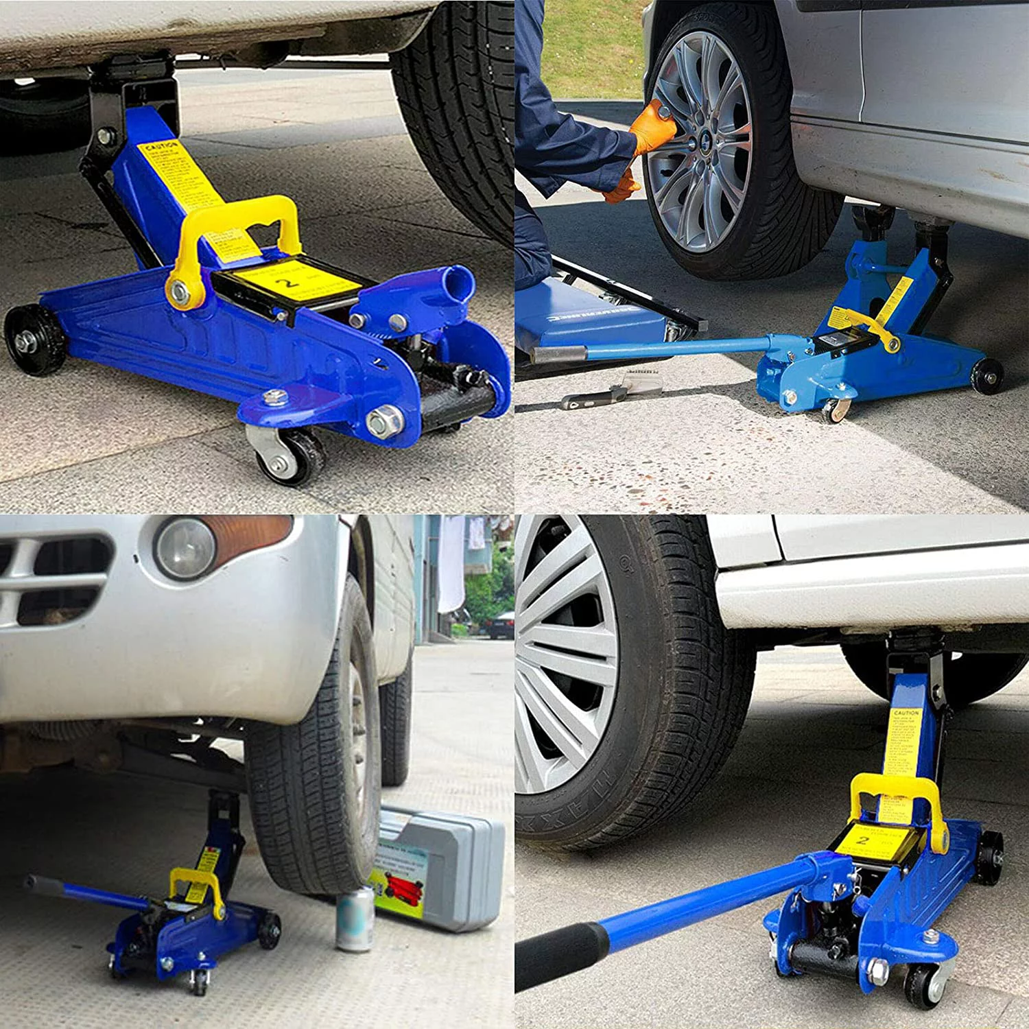 Dayplus 2Ton Hydraulic Trolley Floor Jack Low Profile Car Van Garage Lift TUV Effortless