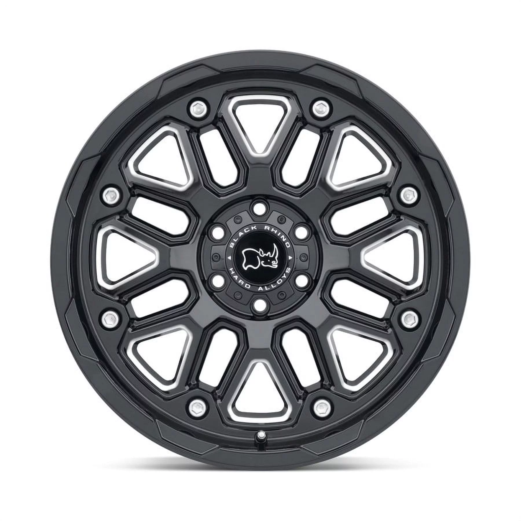 Black Rhino Cast Aluminum Rim BRHSR 17X9.5 8X6.5 G-BLK-MILL -18MM, 1795HSR-88165B22