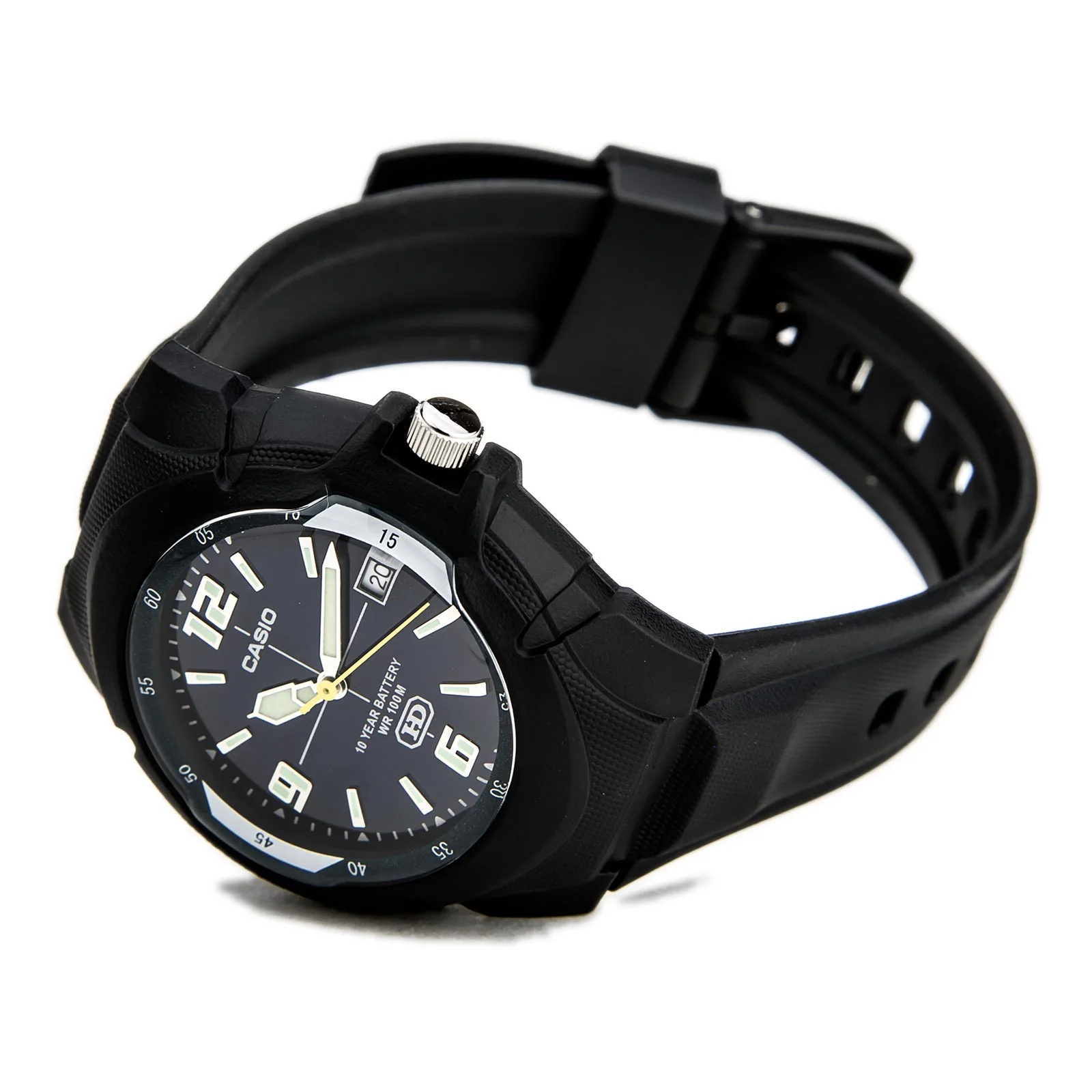 Men's Core MW600F-2AV Black Resin Quartz Watch