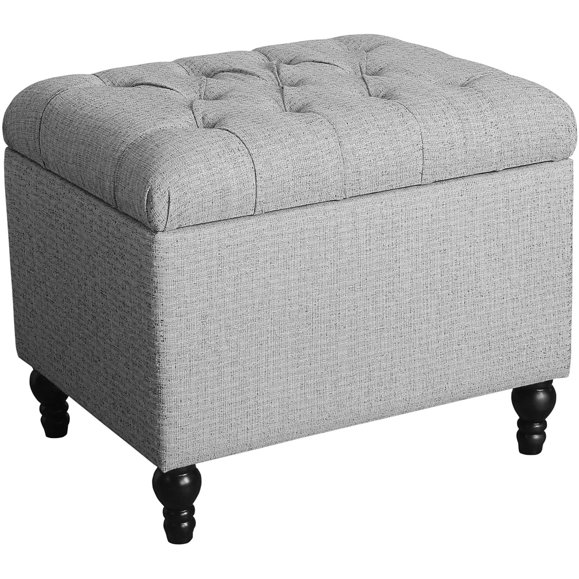 HomePop Medium Tufted Storage Ottoman, Multiple Colors