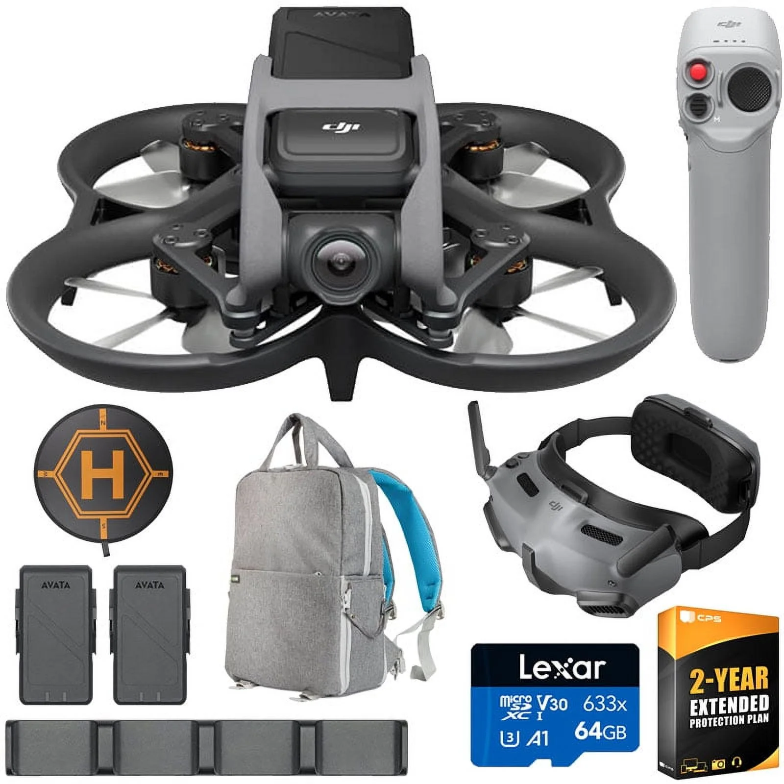 DJI Avata Explorer Combo w/ Goggles Integra & Motion Controller 2 with FMK Bundle