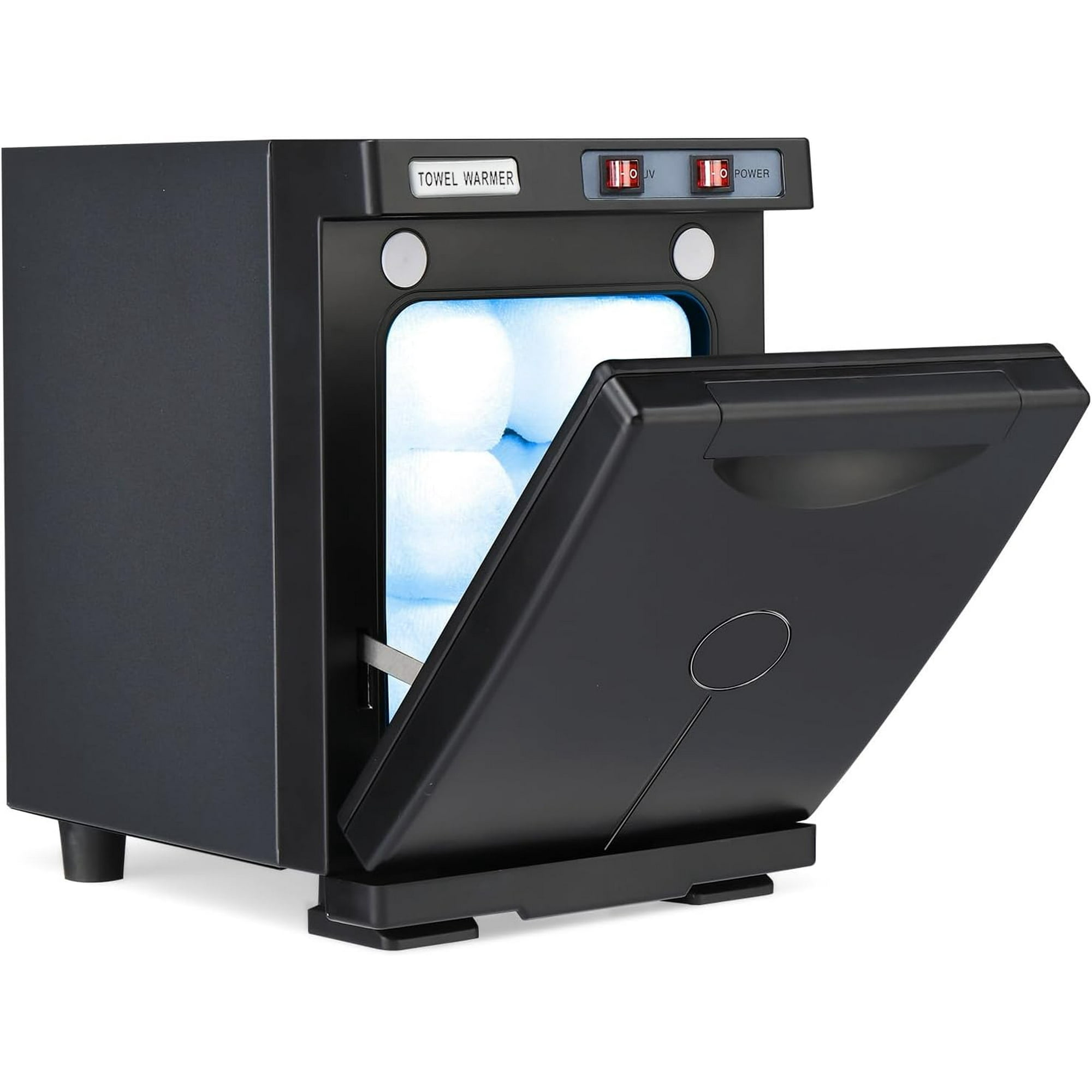 Hot Towel Warmer for Facials Massage, Esthetician Towel Heating Cabinet Black, Aluminum Chamber, Salon Beauty Spa Barbershop Equipment,Easy Operation,Automatic Temperature Control